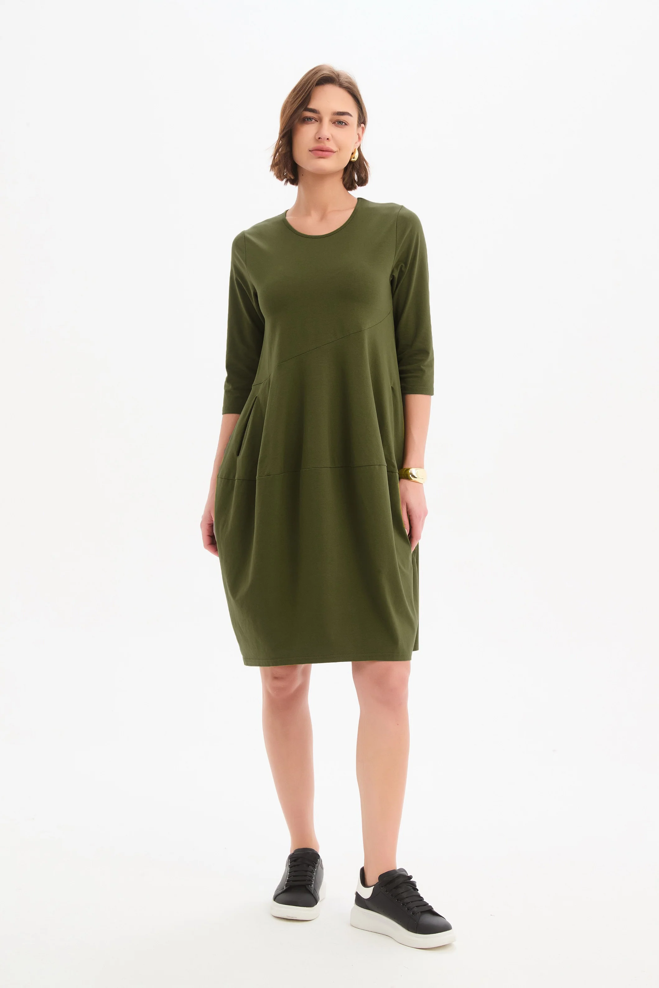 PETITE DIAGONAL SEAM WINTER DRESS - Image 3