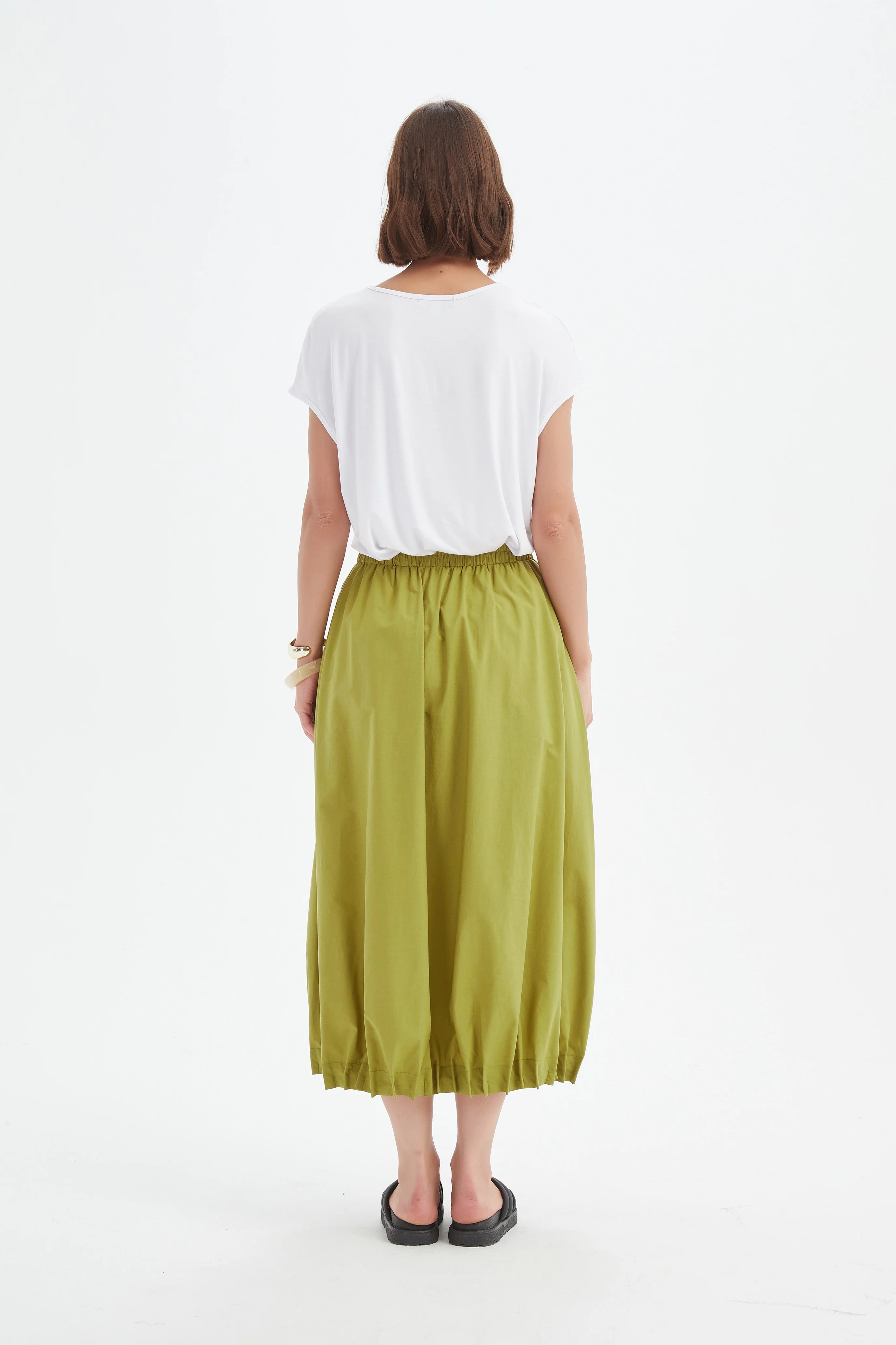 PIN TUCK HEM SKIRT - Image 11