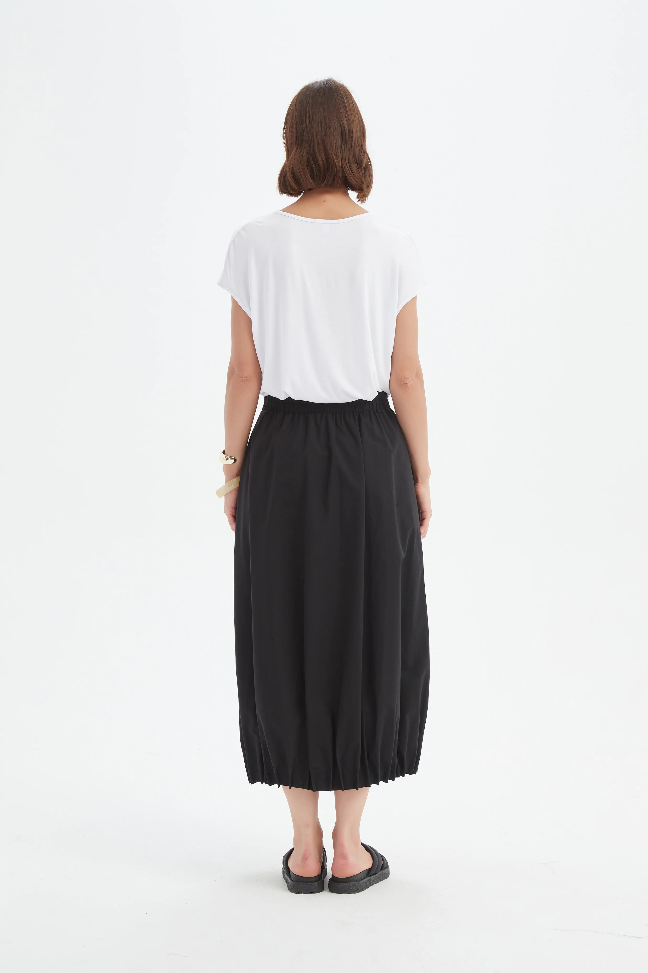 PIN TUCK HEM SKIRT - Image 6
