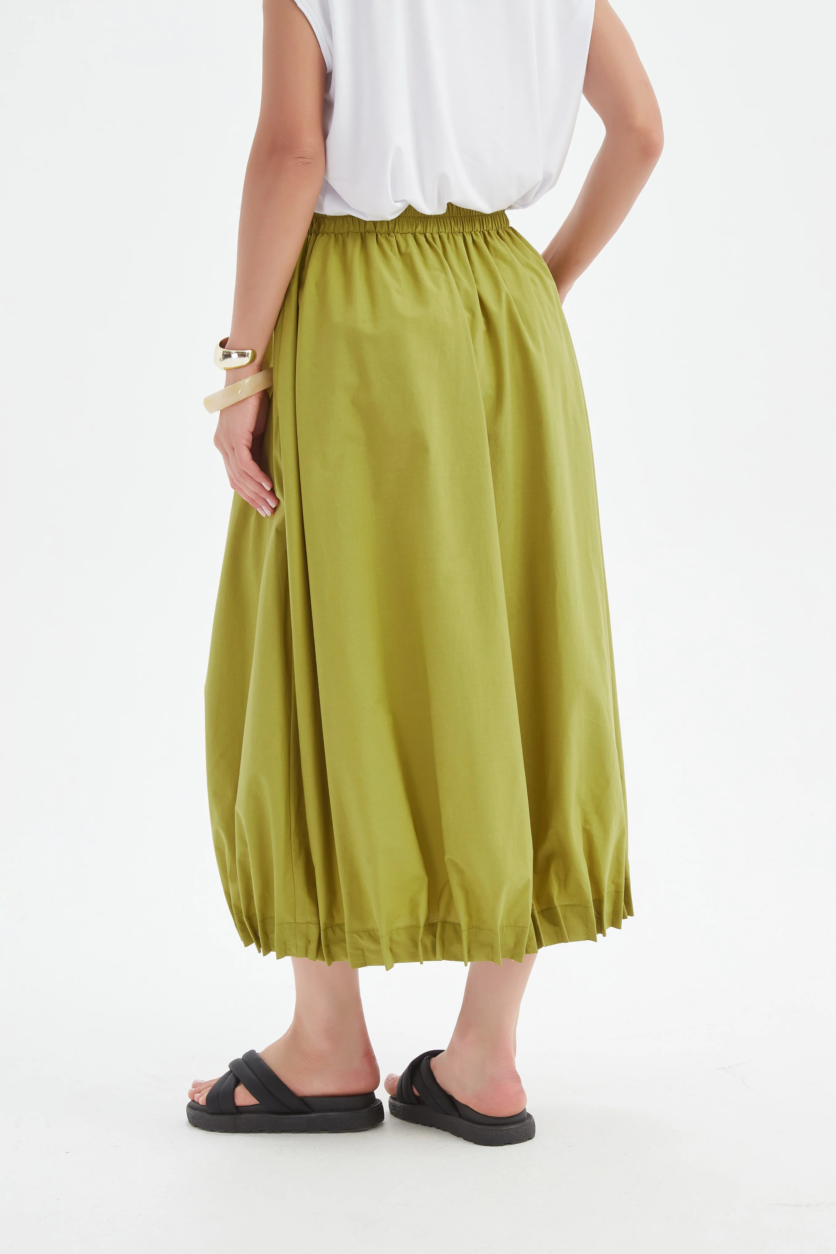 PIN TUCK HEM SKIRT - Image 9