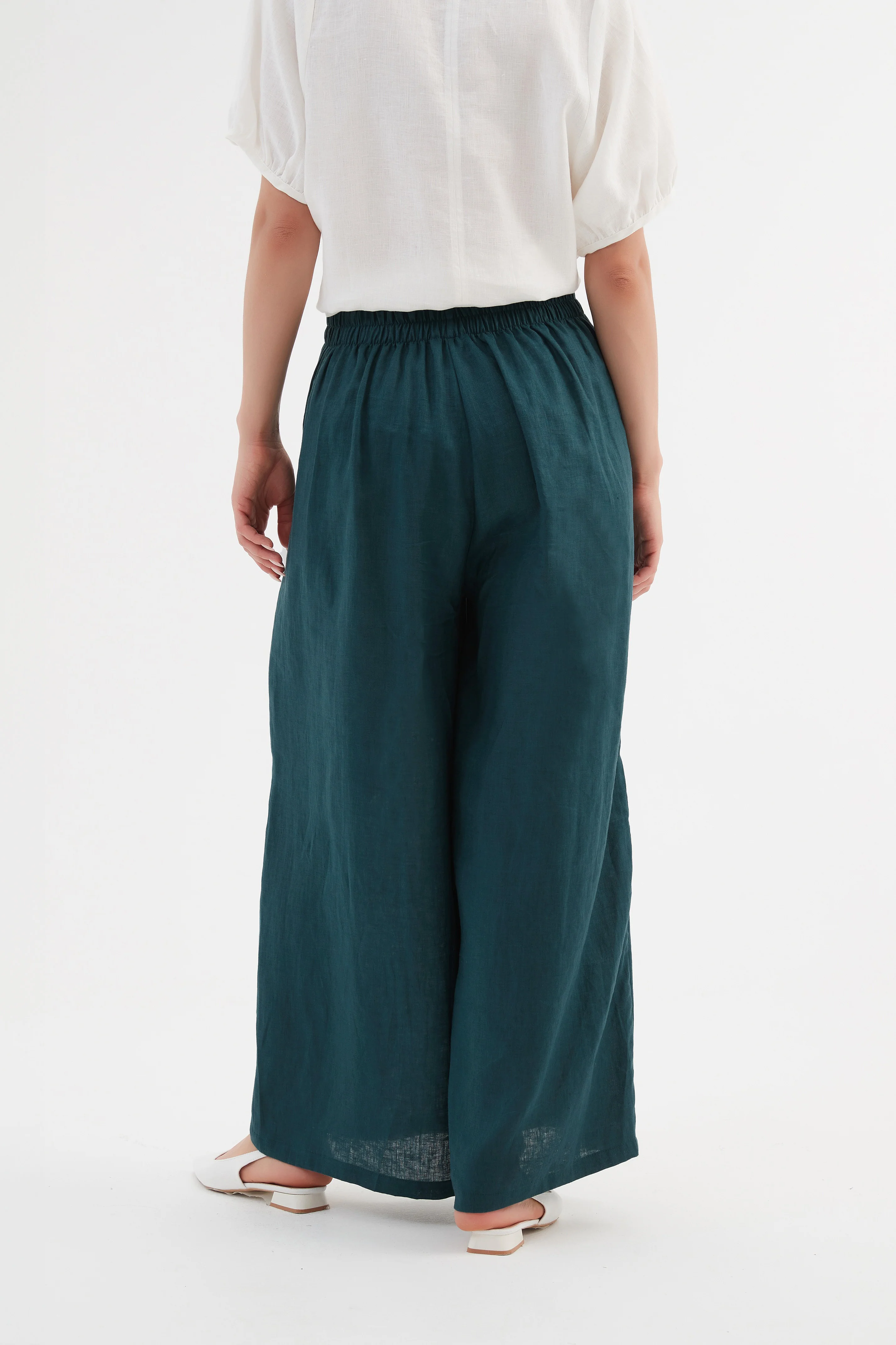 PLEAT FRONT PALAZZO PANT - Image 22