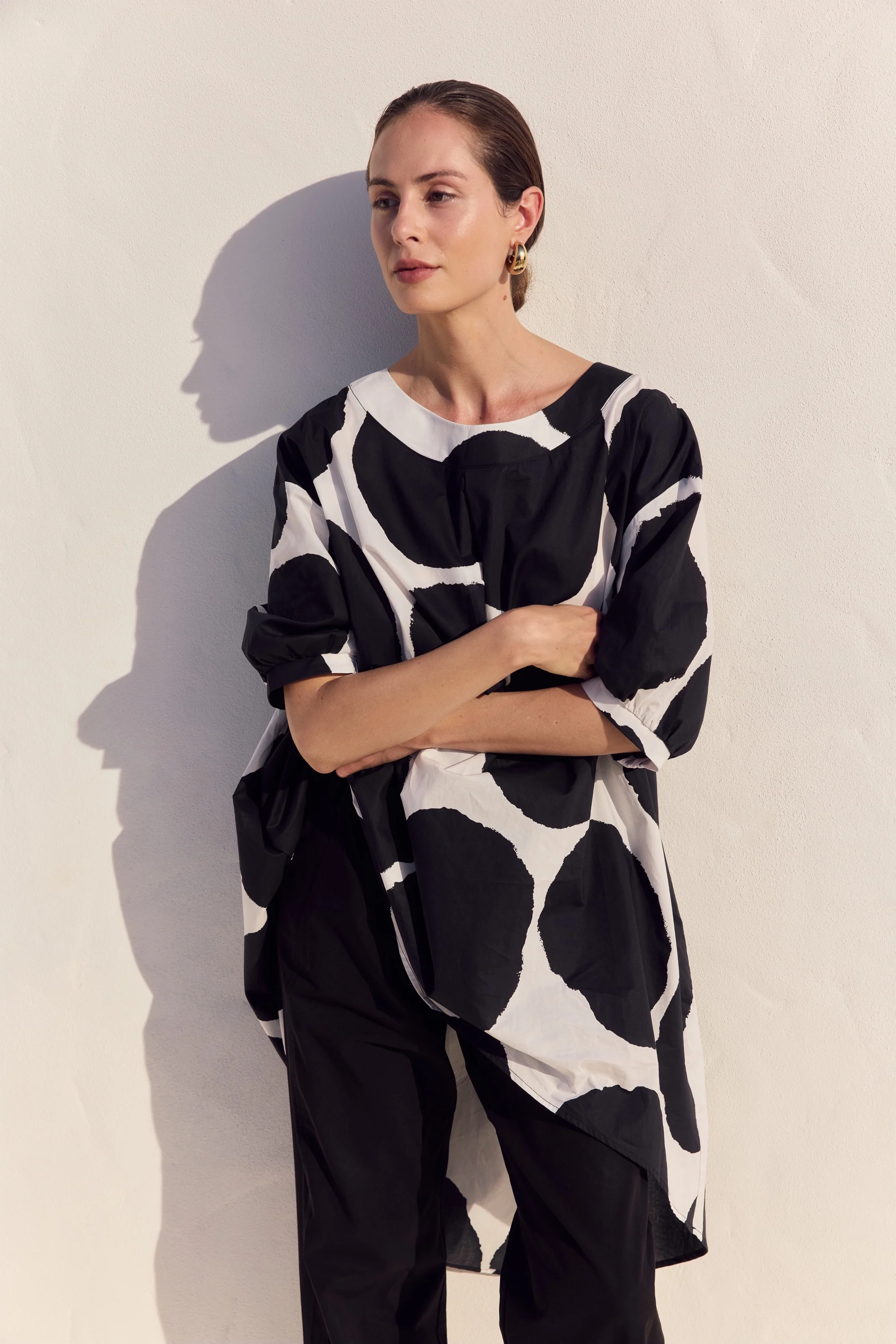 PLEAT FRONT PRINT TUNIC - Image 6