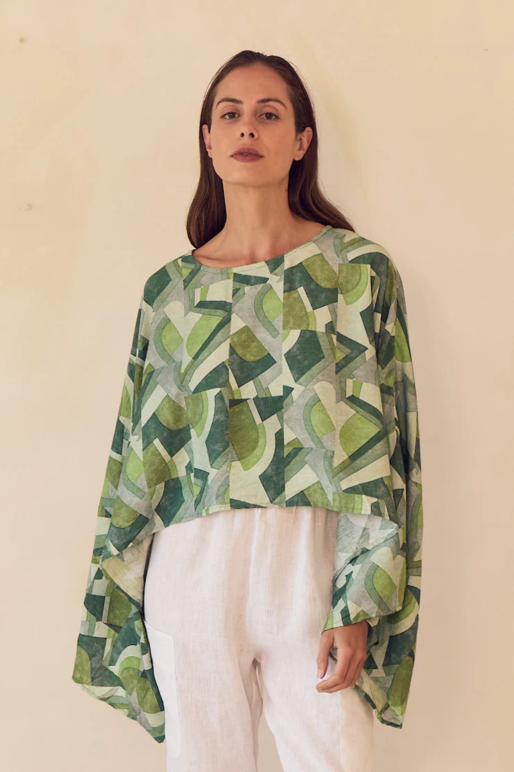 PRINT OVERSIZED LAYER TOP - Image 6