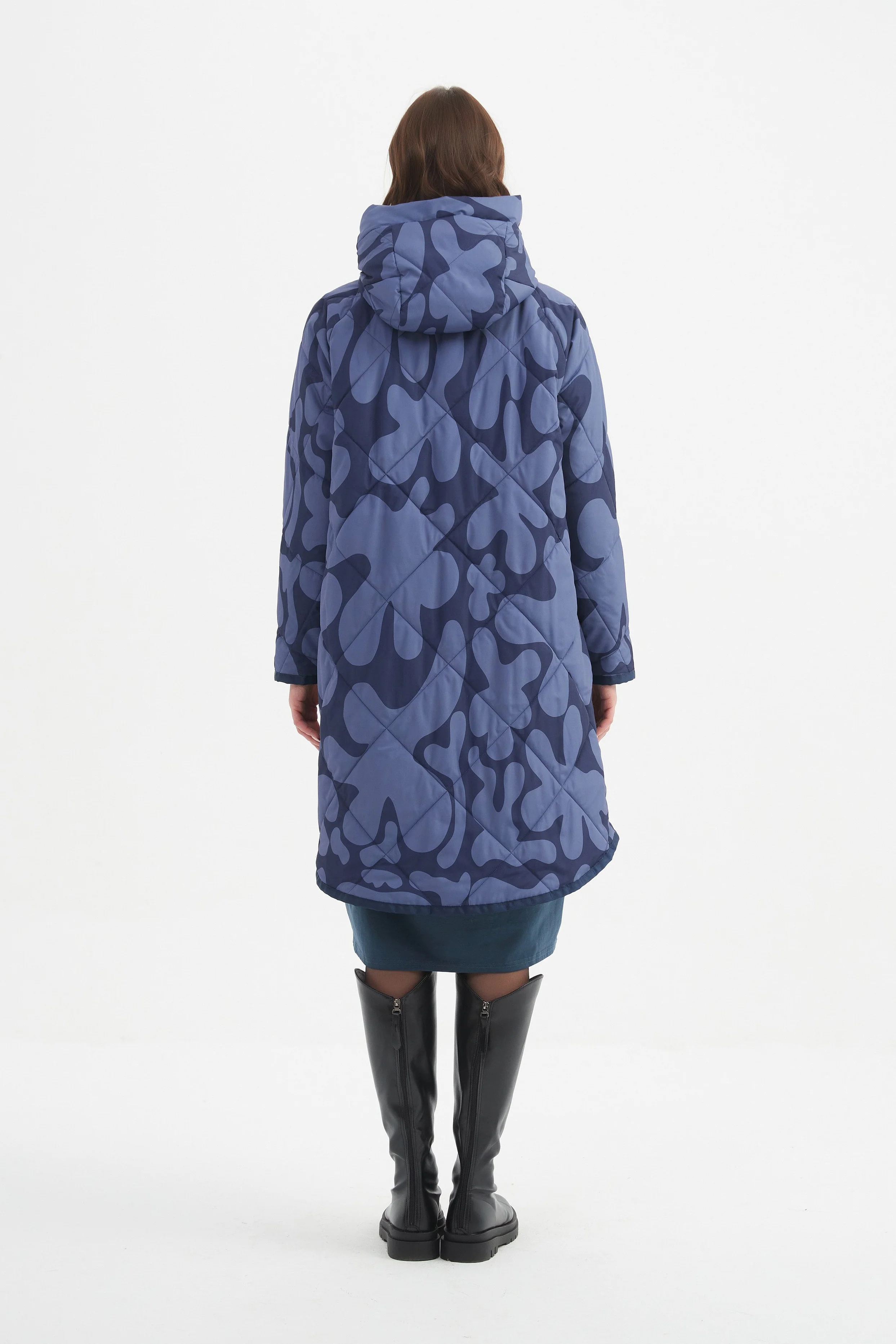 PRINT ZIP HEM WINTER COAT - Image 15