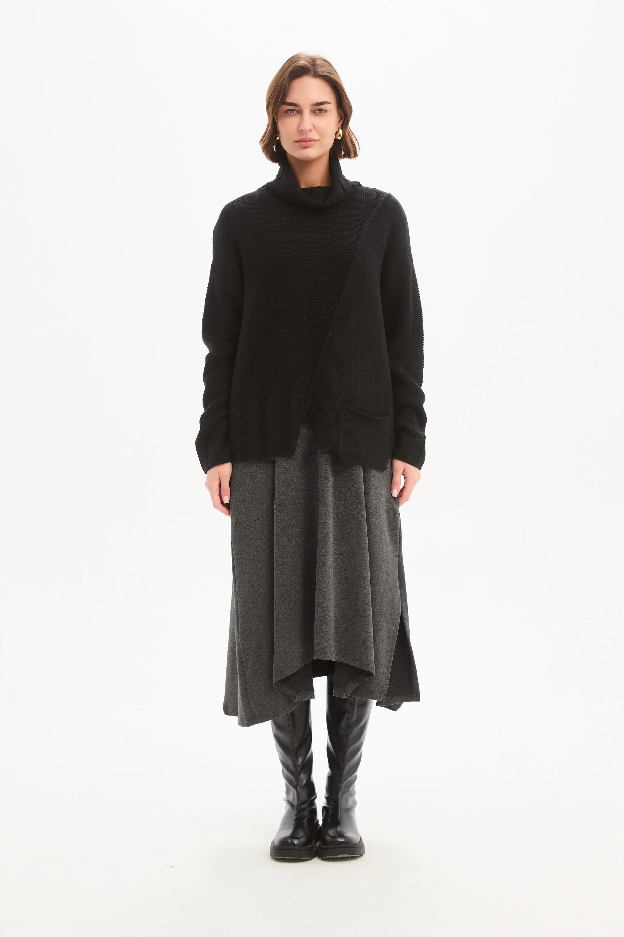 RAW SEAM DROP POCKET KNIT - Image 15