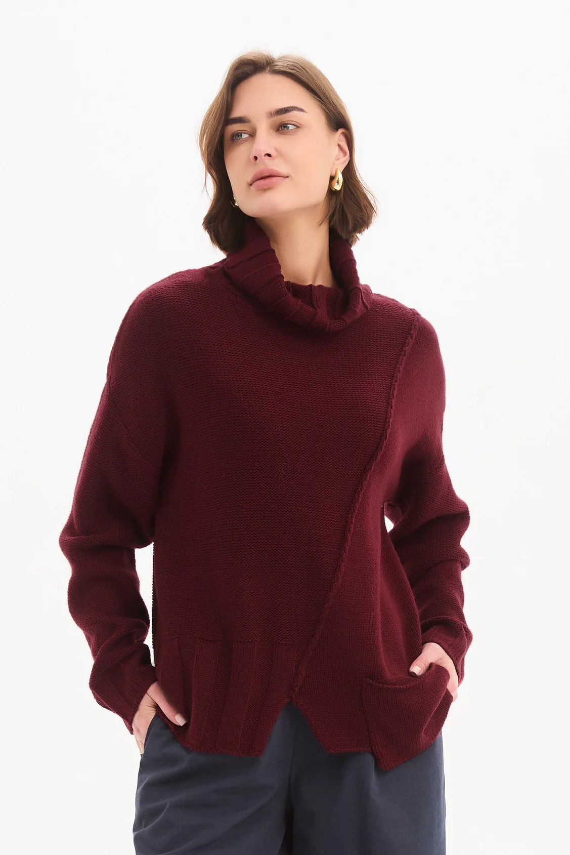 RAW SEAM DROP POCKET KNIT - Image 18