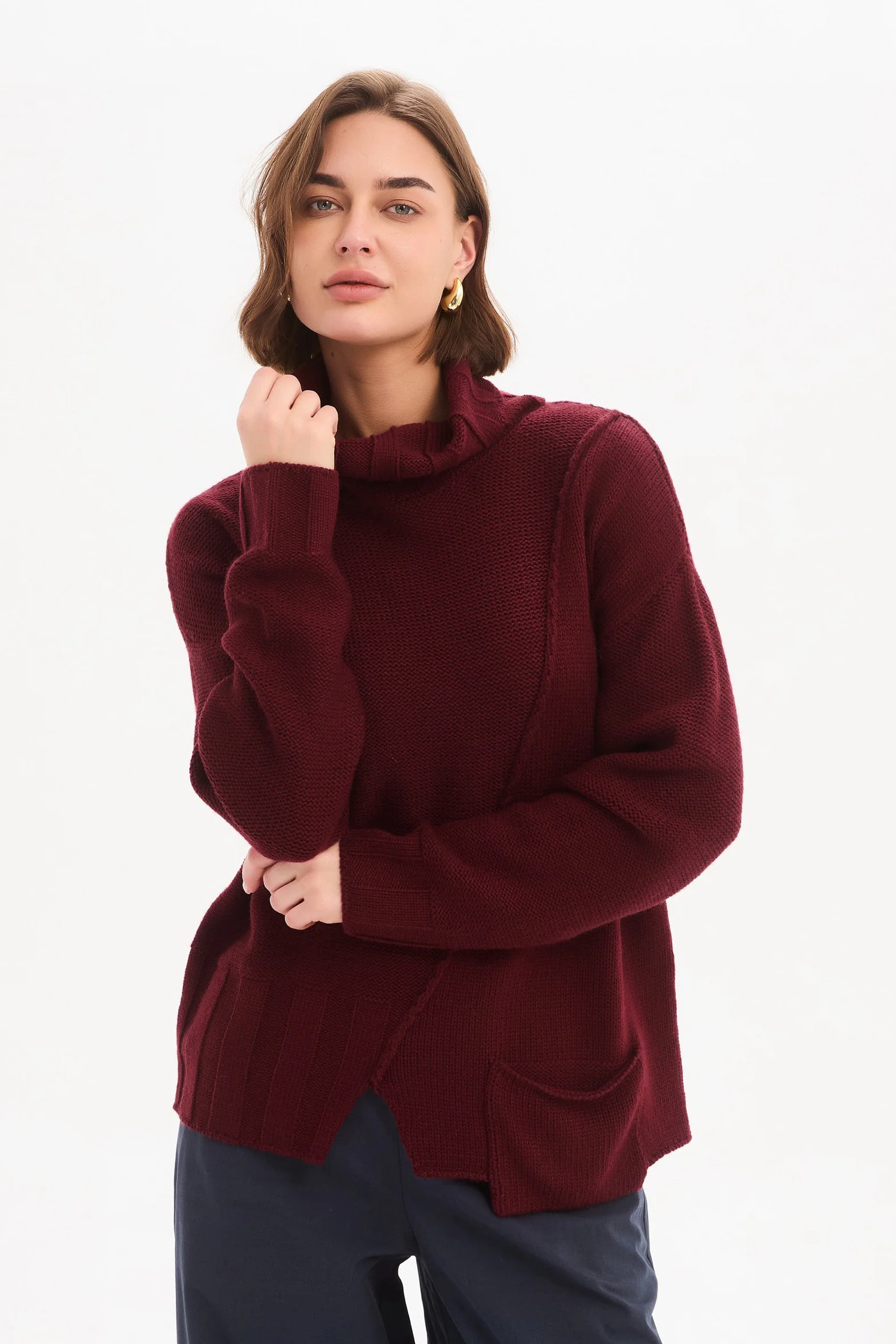 RAW SEAM DROP POCKET KNIT - Image 19