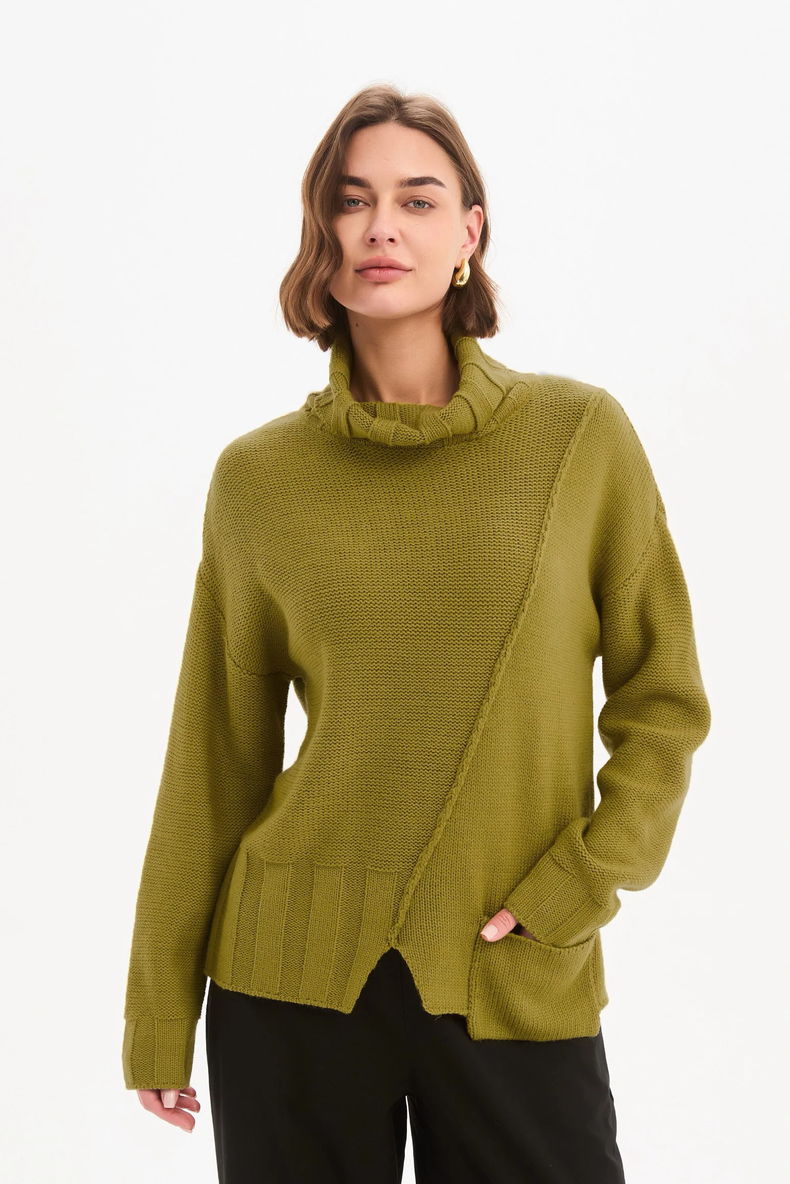 RAW SEAM DROP POCKET KNIT - Image 23