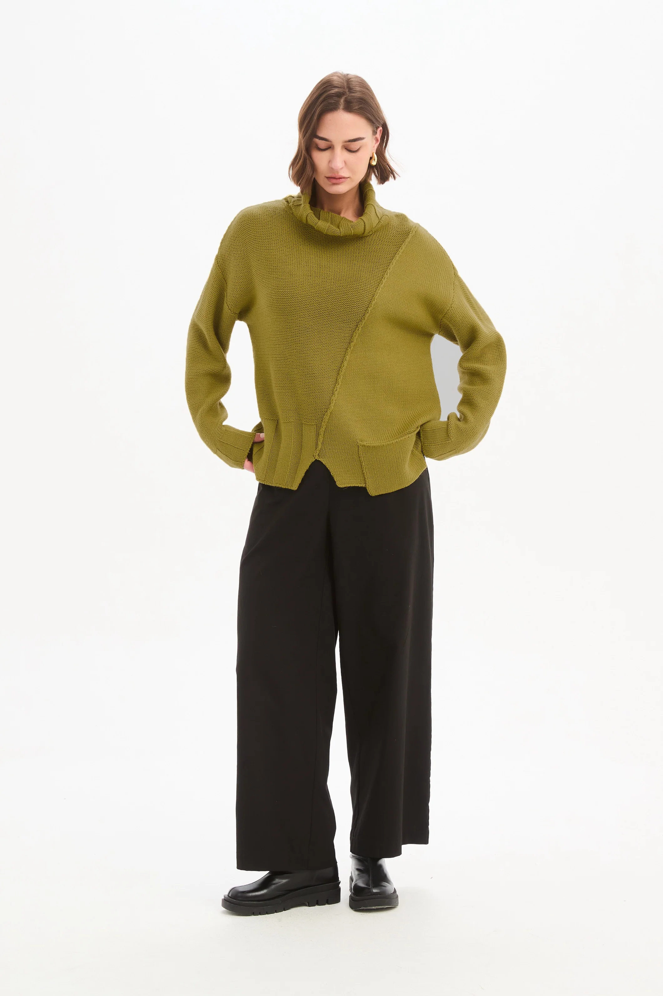 RAW SEAM DROP POCKET KNIT - Image 25