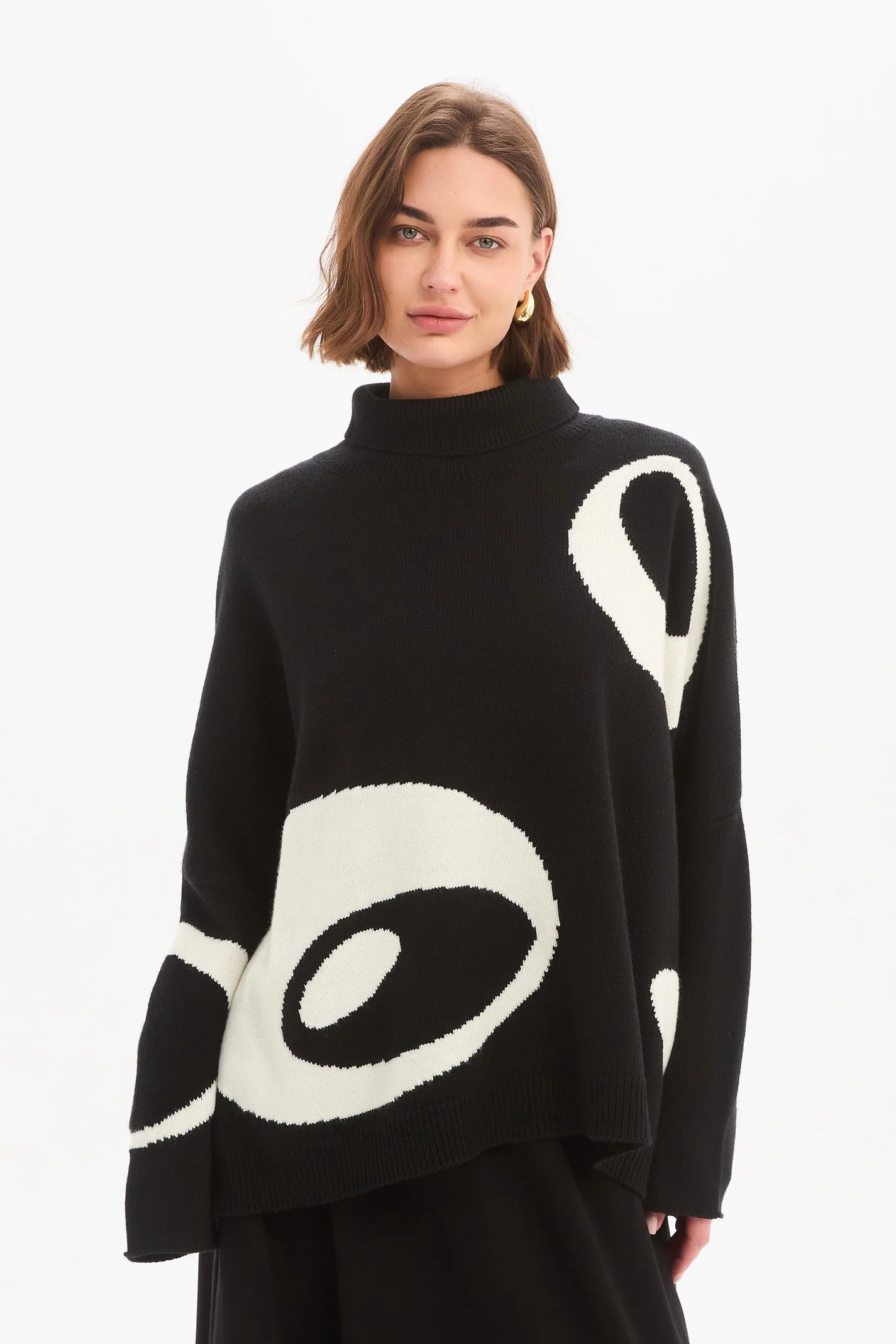 RETRO CIRCLE PRINT KNIT - Image 20