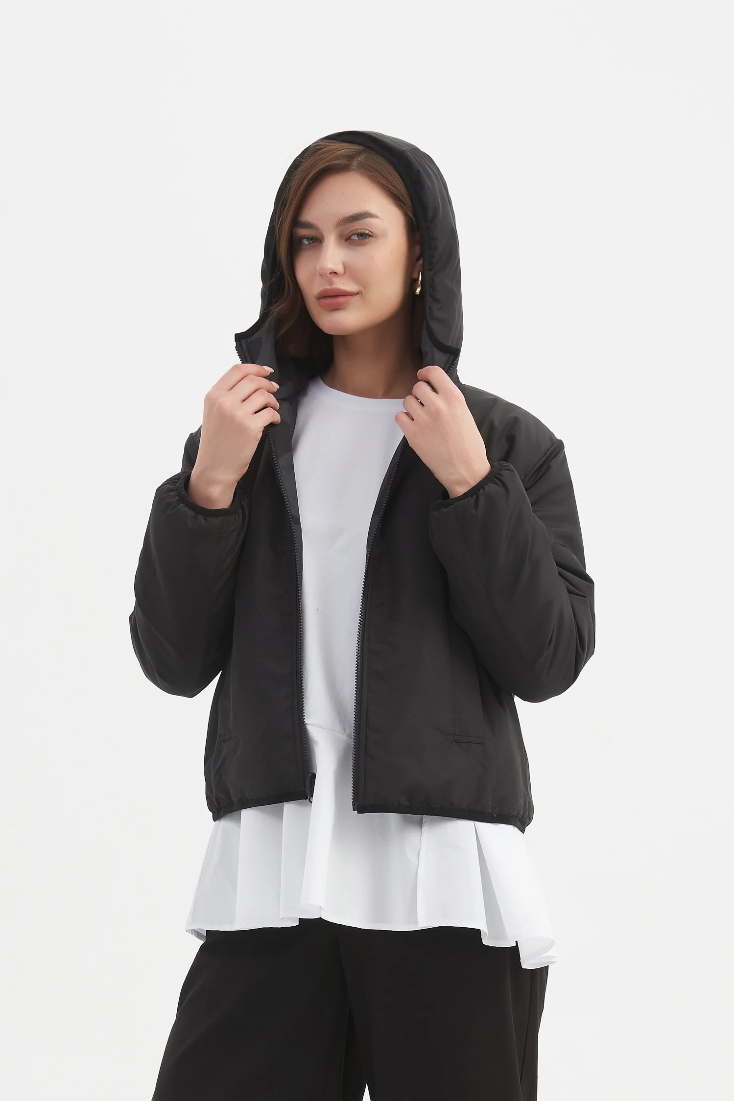 REVERSIBLE PRINT PUFFER JACKET - Image 12