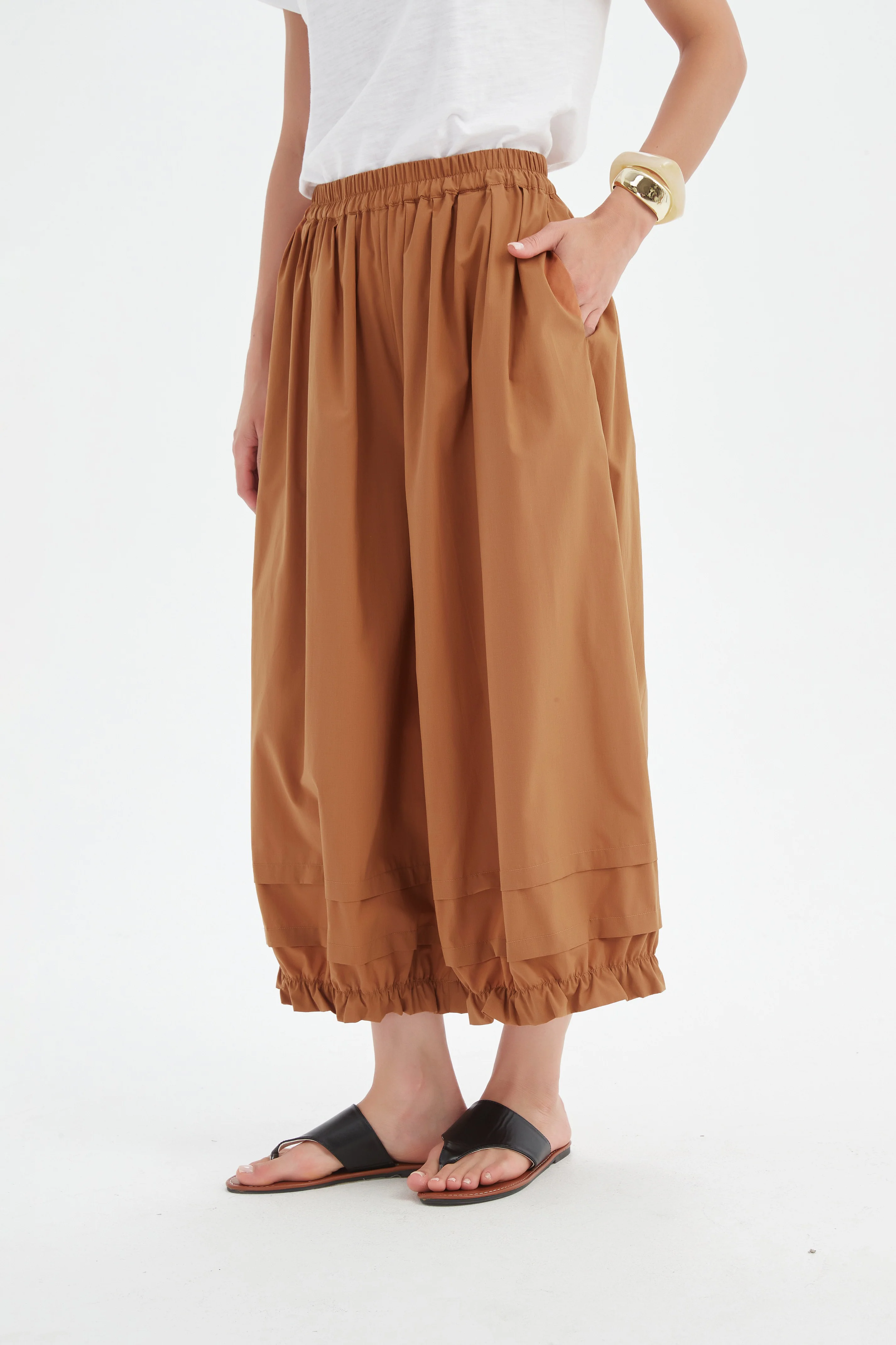 RUFFLE CUFF EASY PANT - Image 3