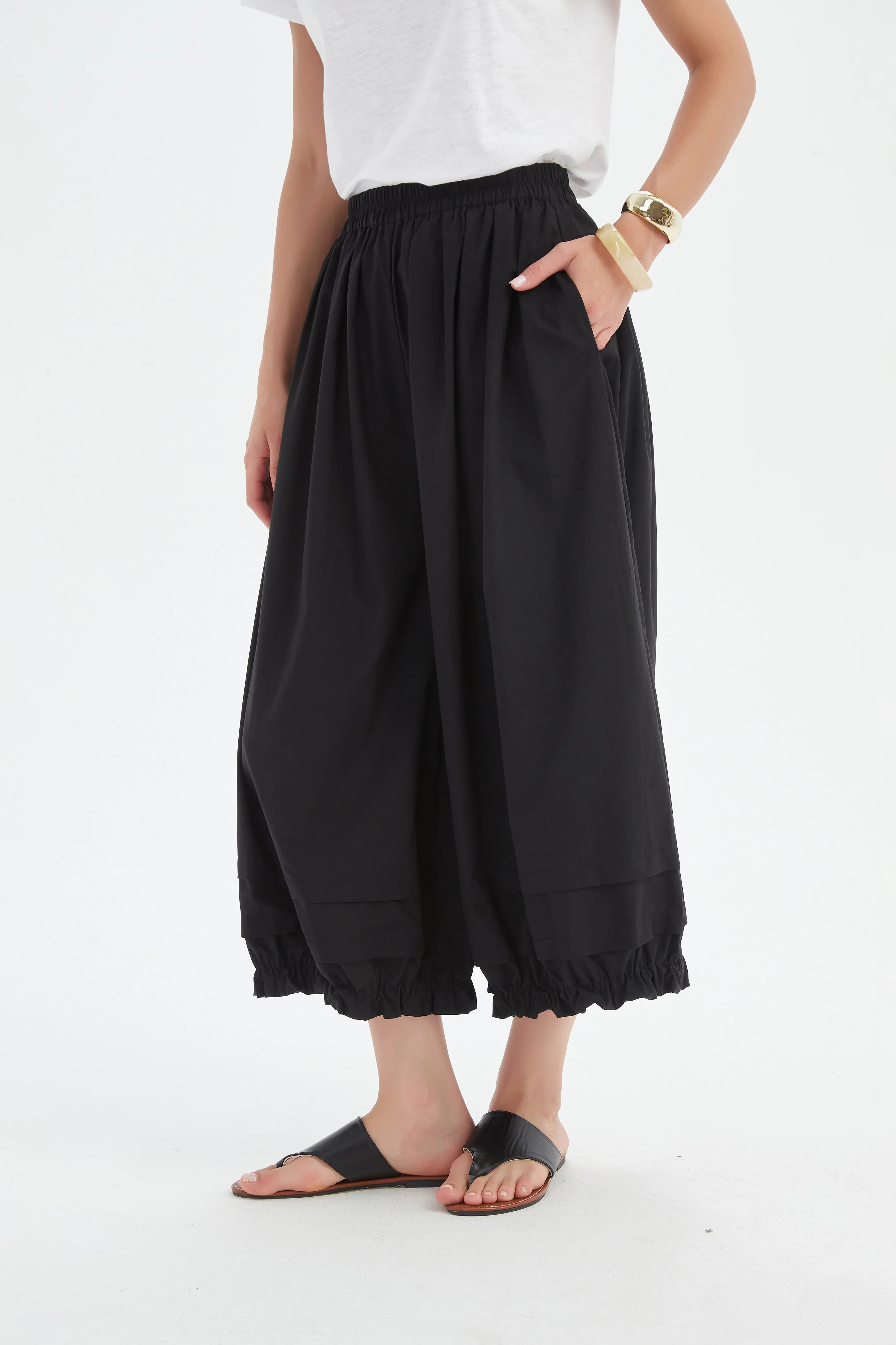RUFFLE CUFF EASY PANT - Image 7