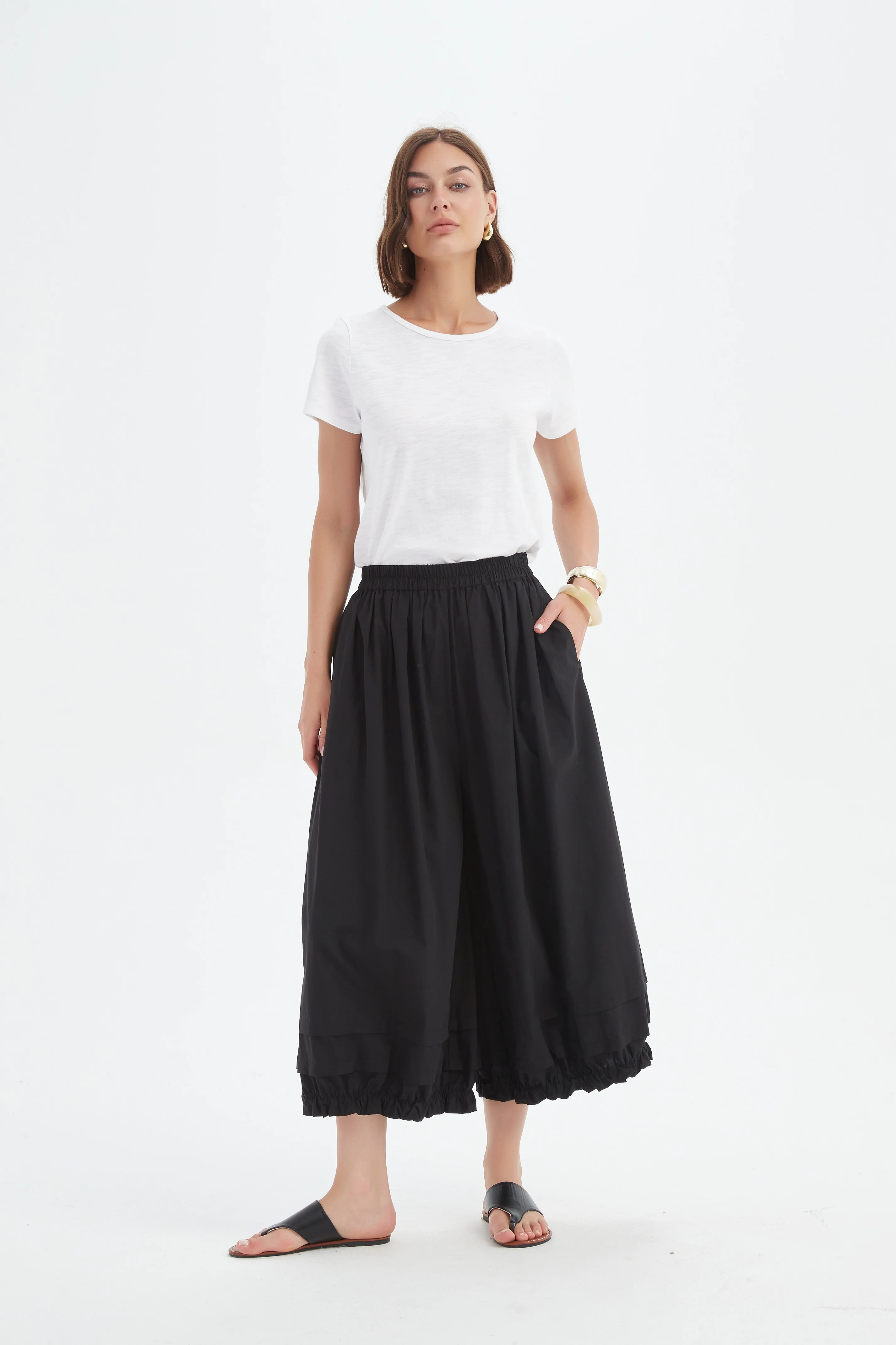 RUFFLE CUFF EASY PANT - Image 9