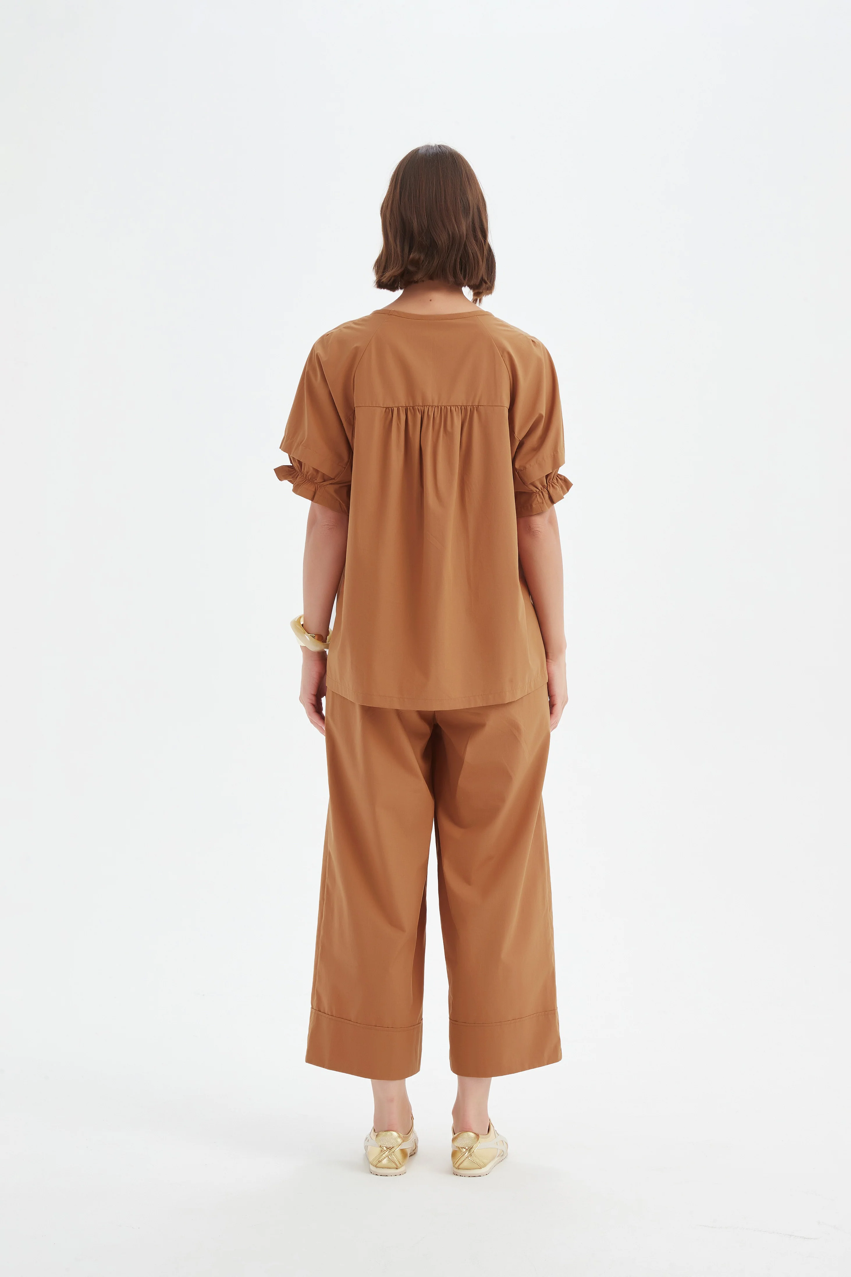 RUFFLE SLEEVE LYOCELL TOP - Image 14