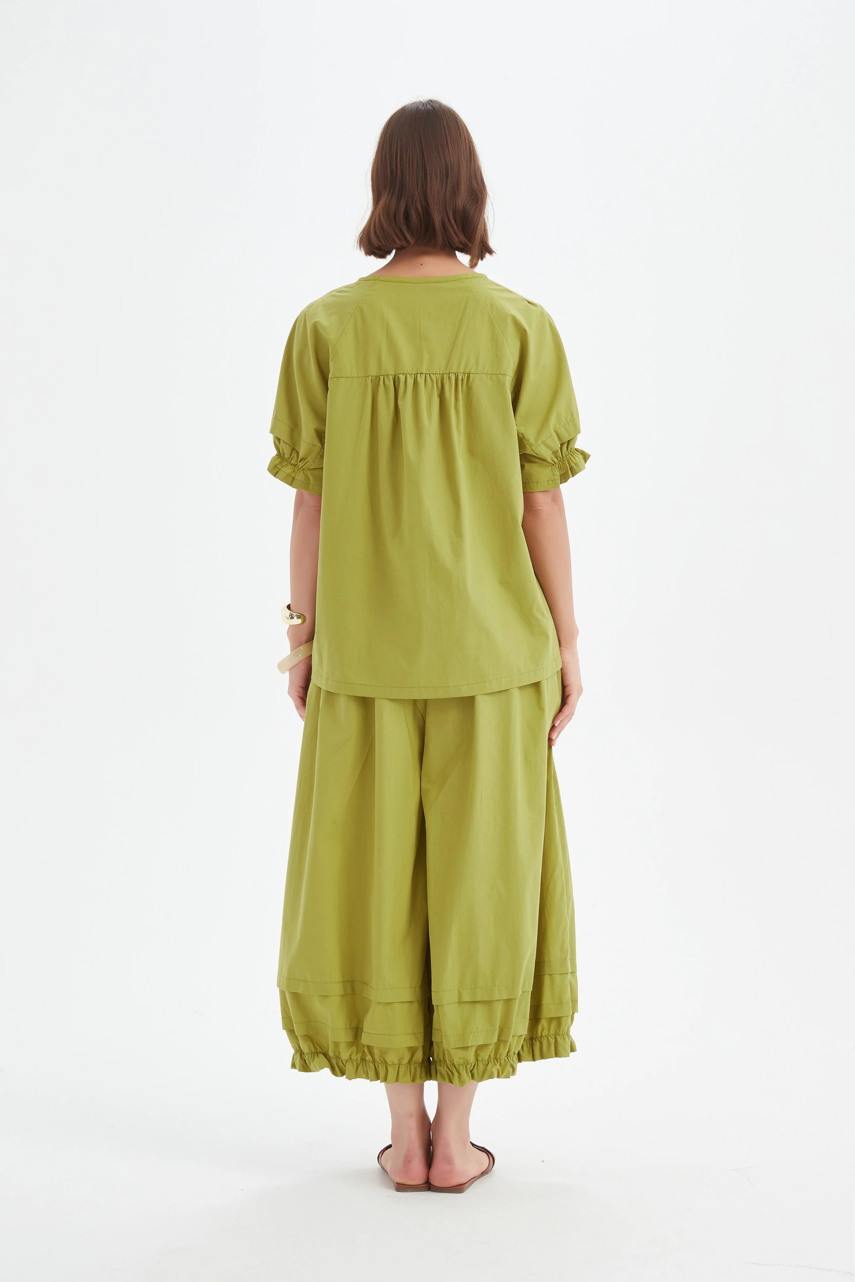 RUFFLE SLEEVE LYOCELL TOP - Image 19
