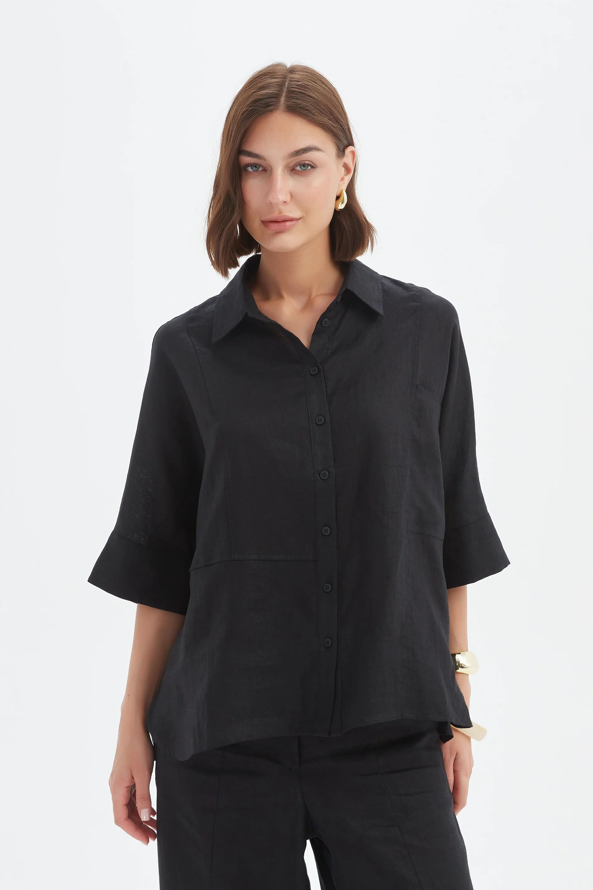 SEAM DETAIL BOXY SHIRT - Image 11