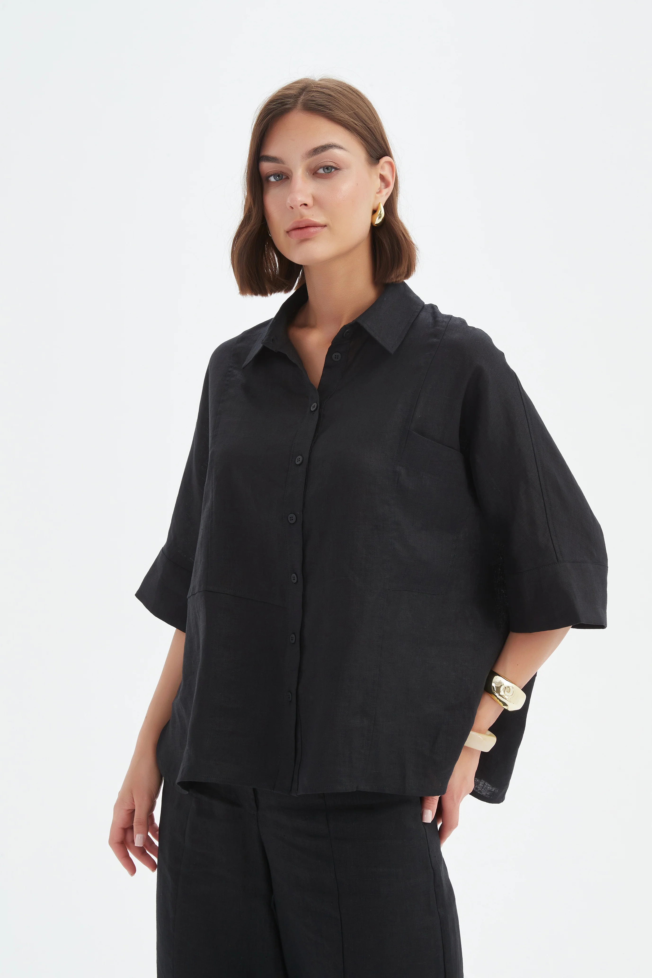 SEAM DETAIL BOXY SHIRT - Image 12