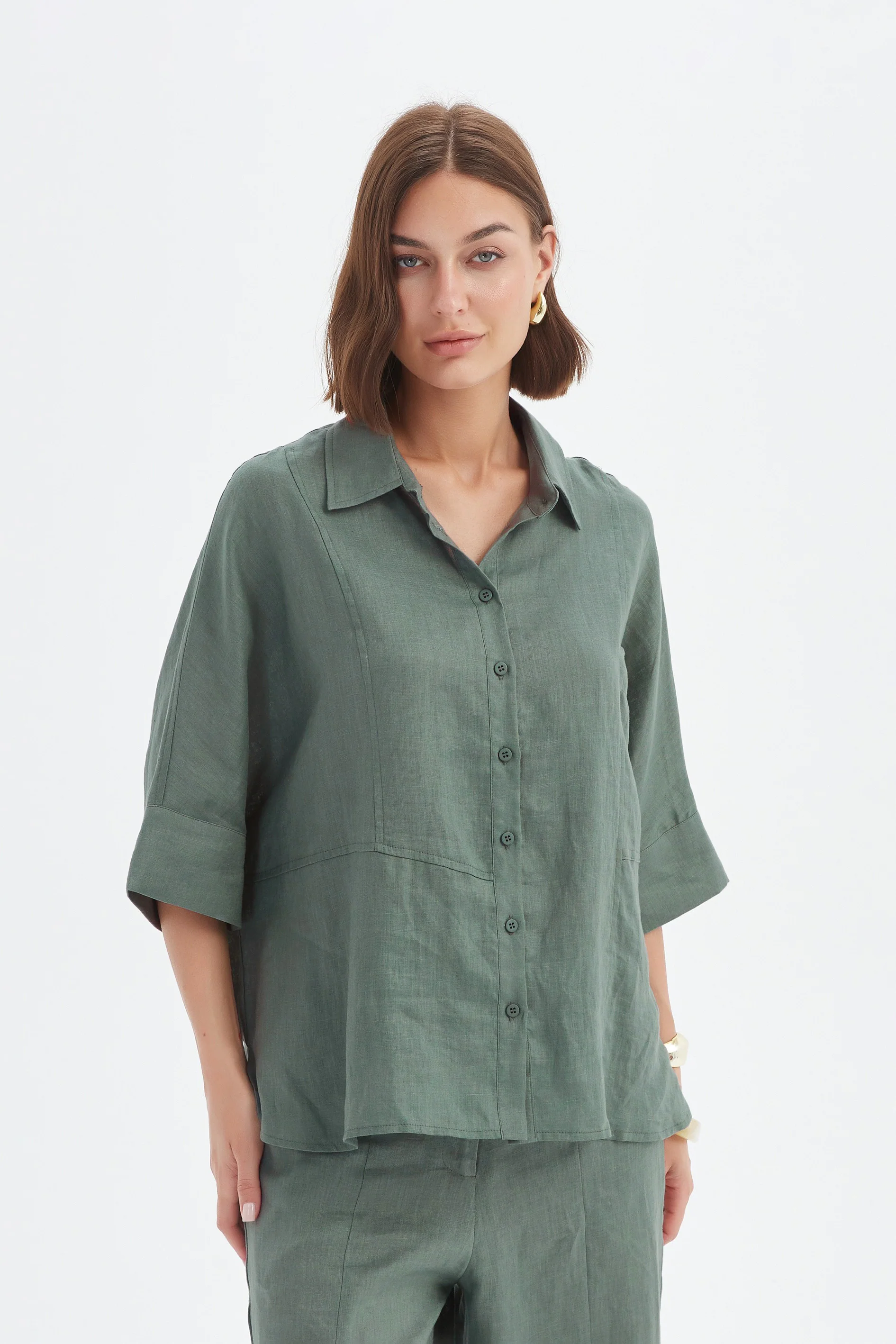 SEAM DETAIL BOXY SHIRT - Image 16