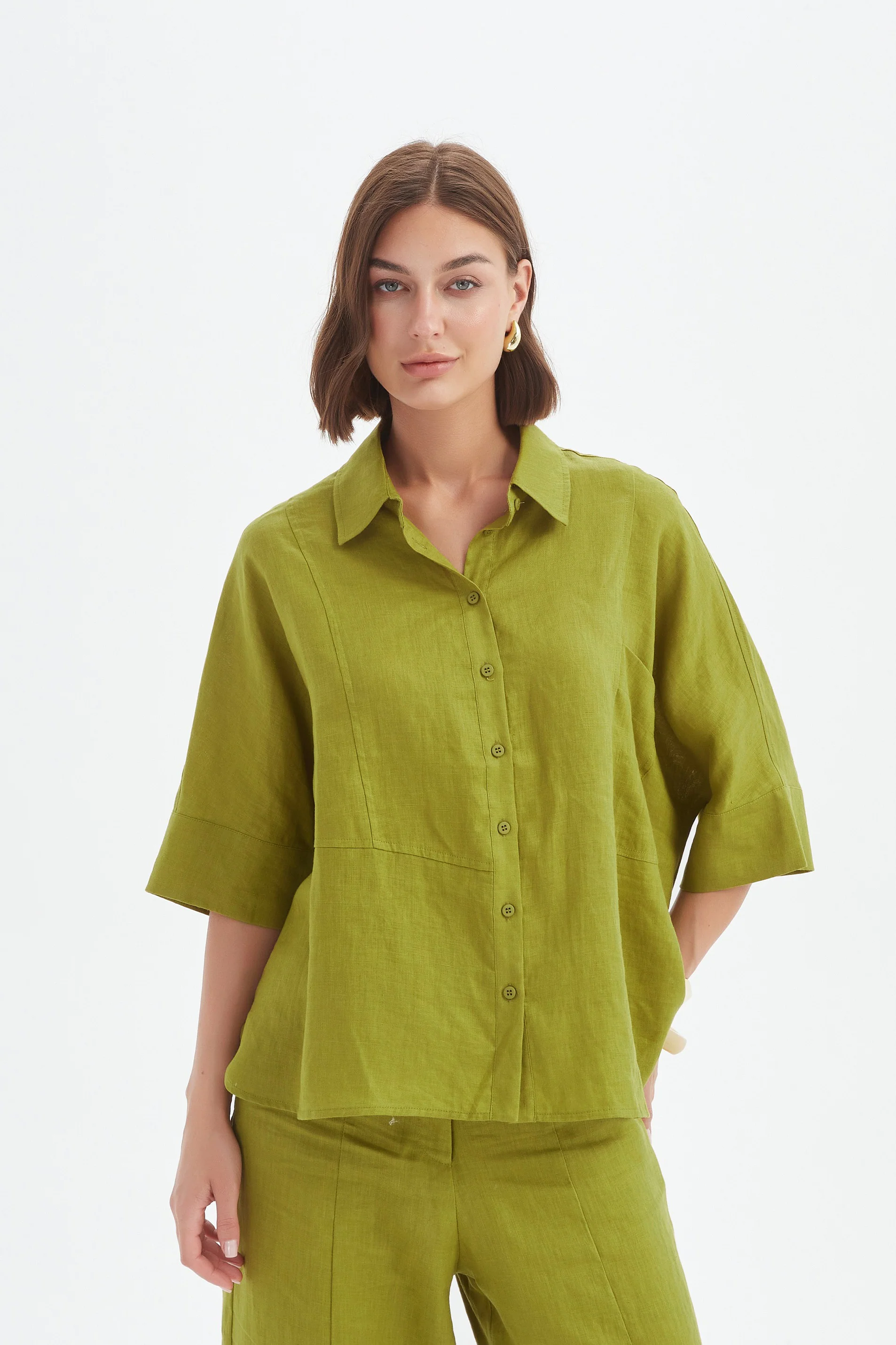 SEAM DETAIL BOXY SHIRT - Image 21