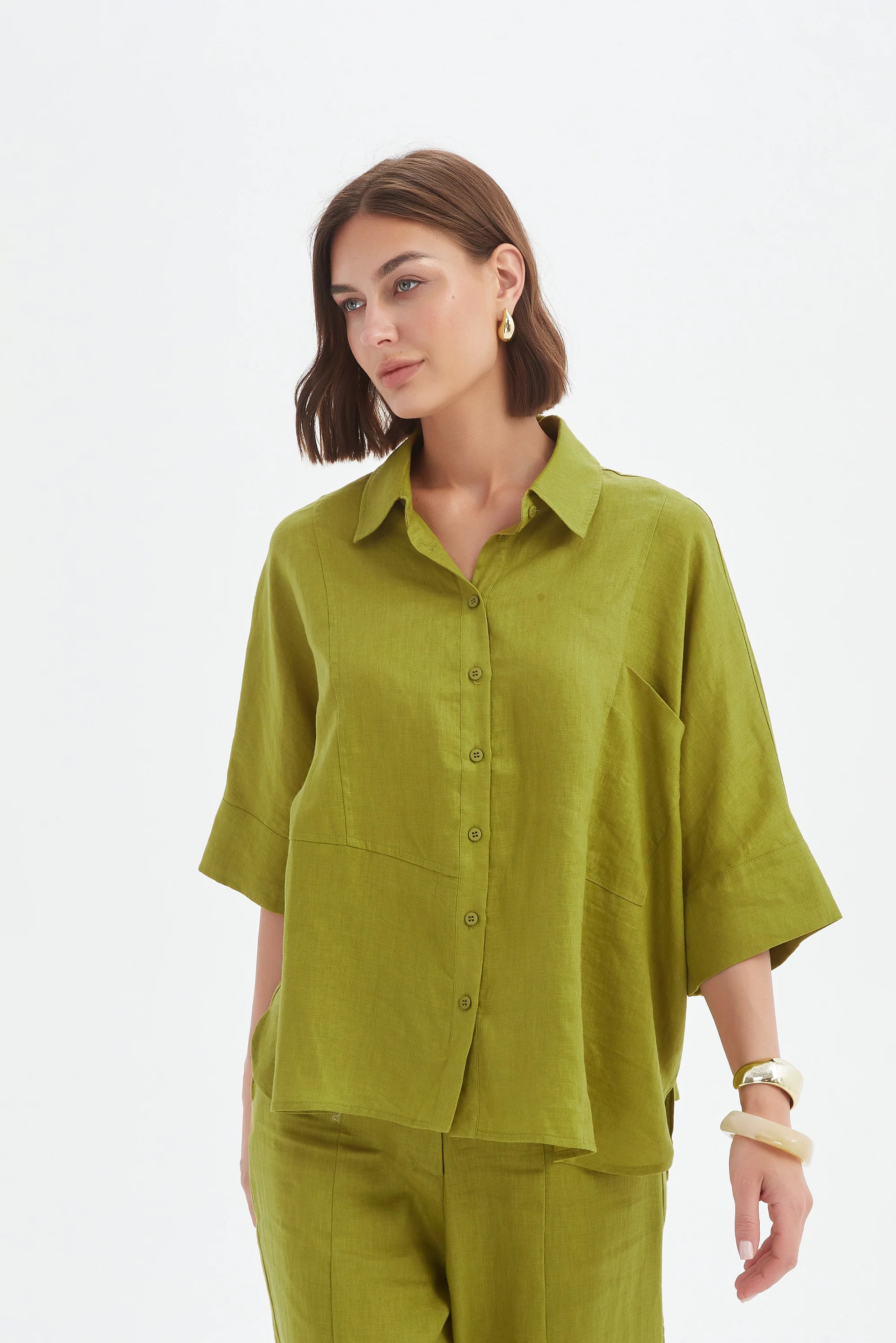 SEAM DETAIL BOXY SHIRT - Image 22