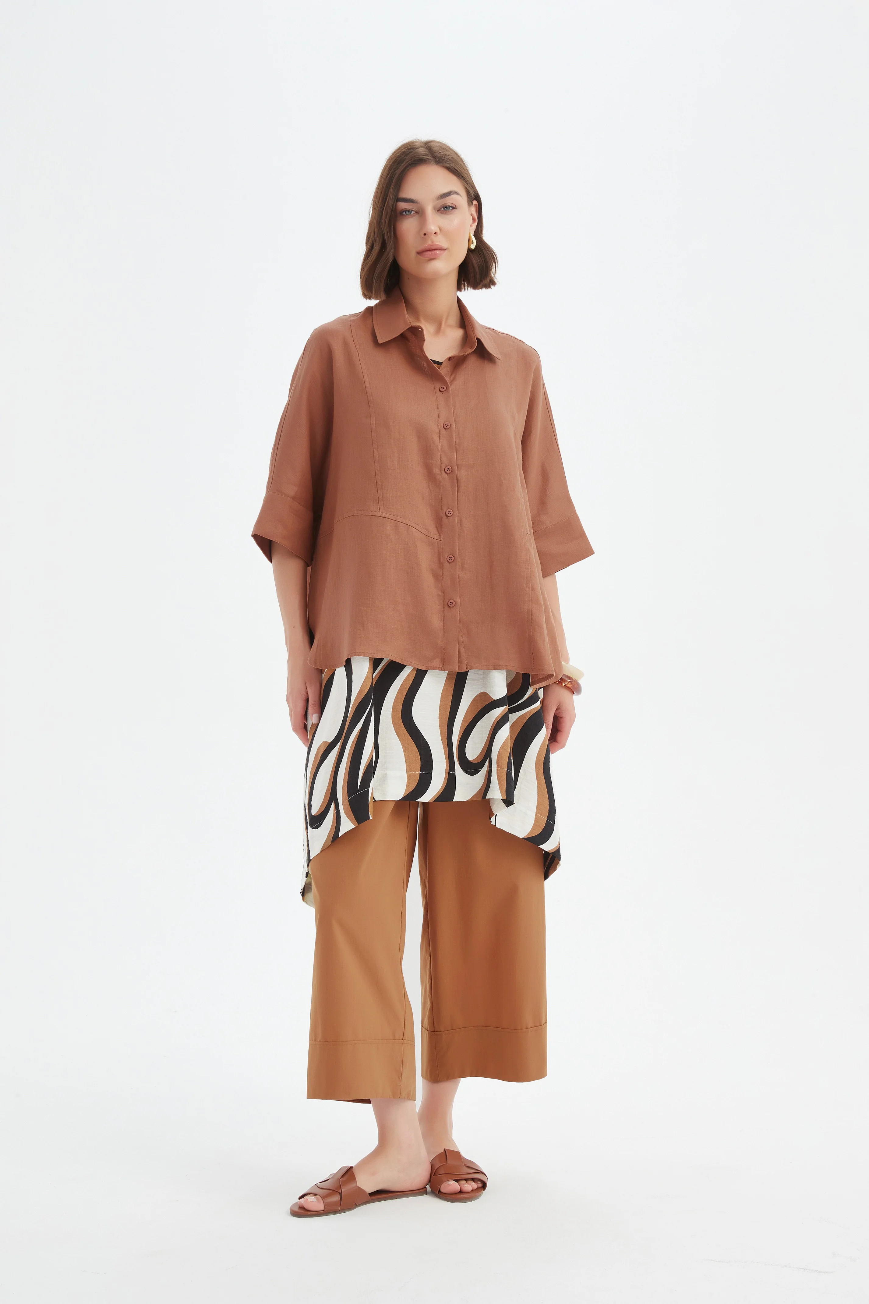 SEAM DETAIL BOXY SHIRT - Image 3