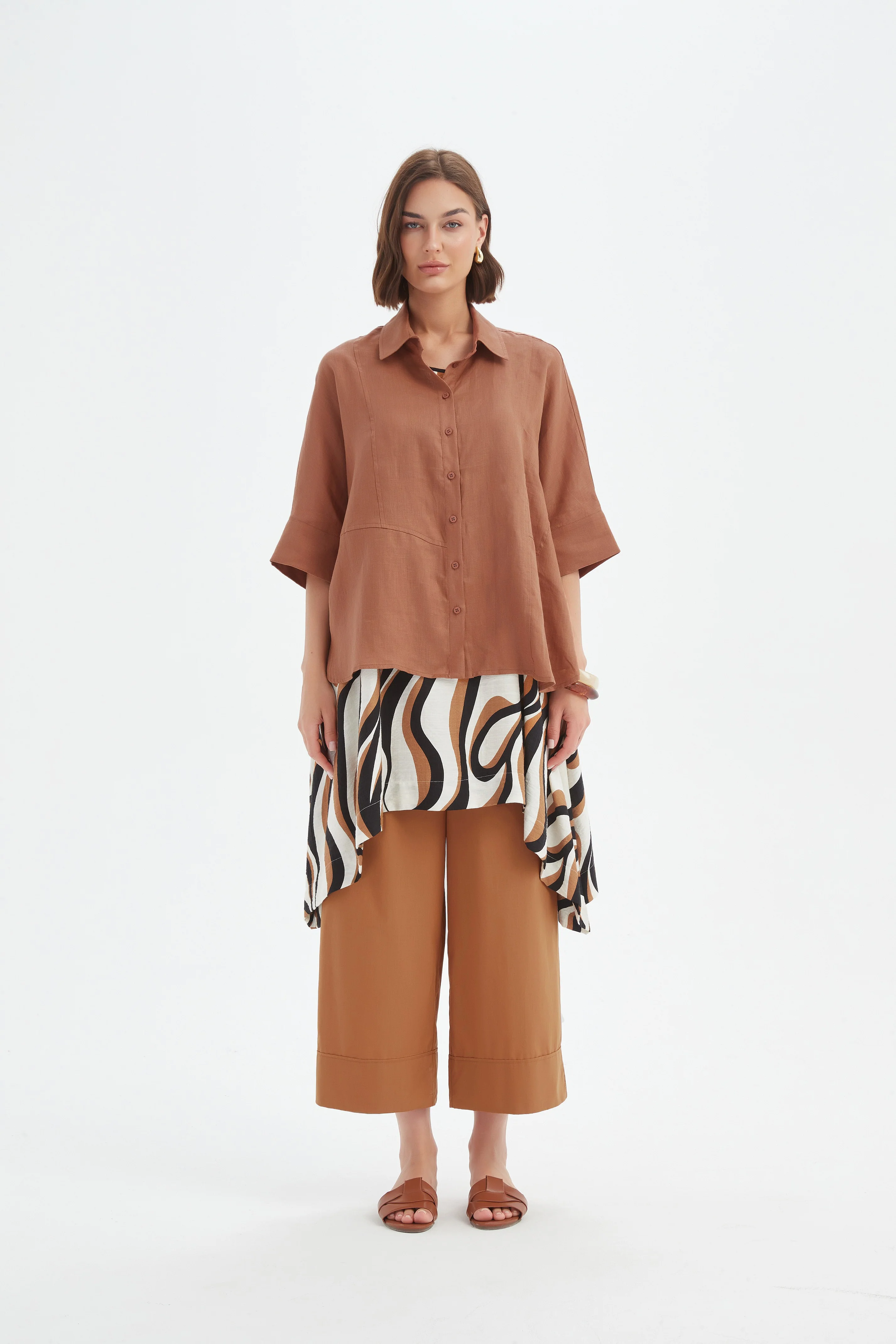 SEAM DETAIL BOXY SHIRT - Image 4