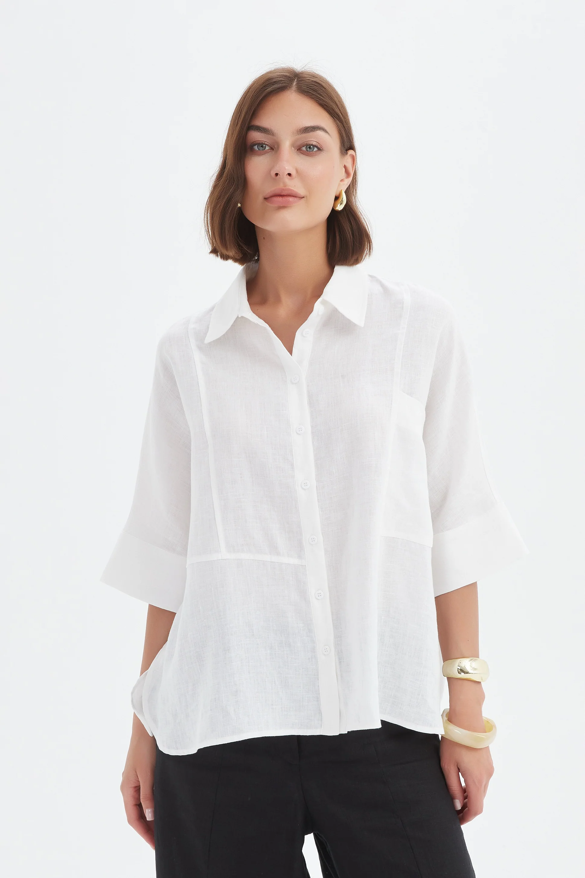 SEAM DETAIL BOXY SHIRT - Image 6