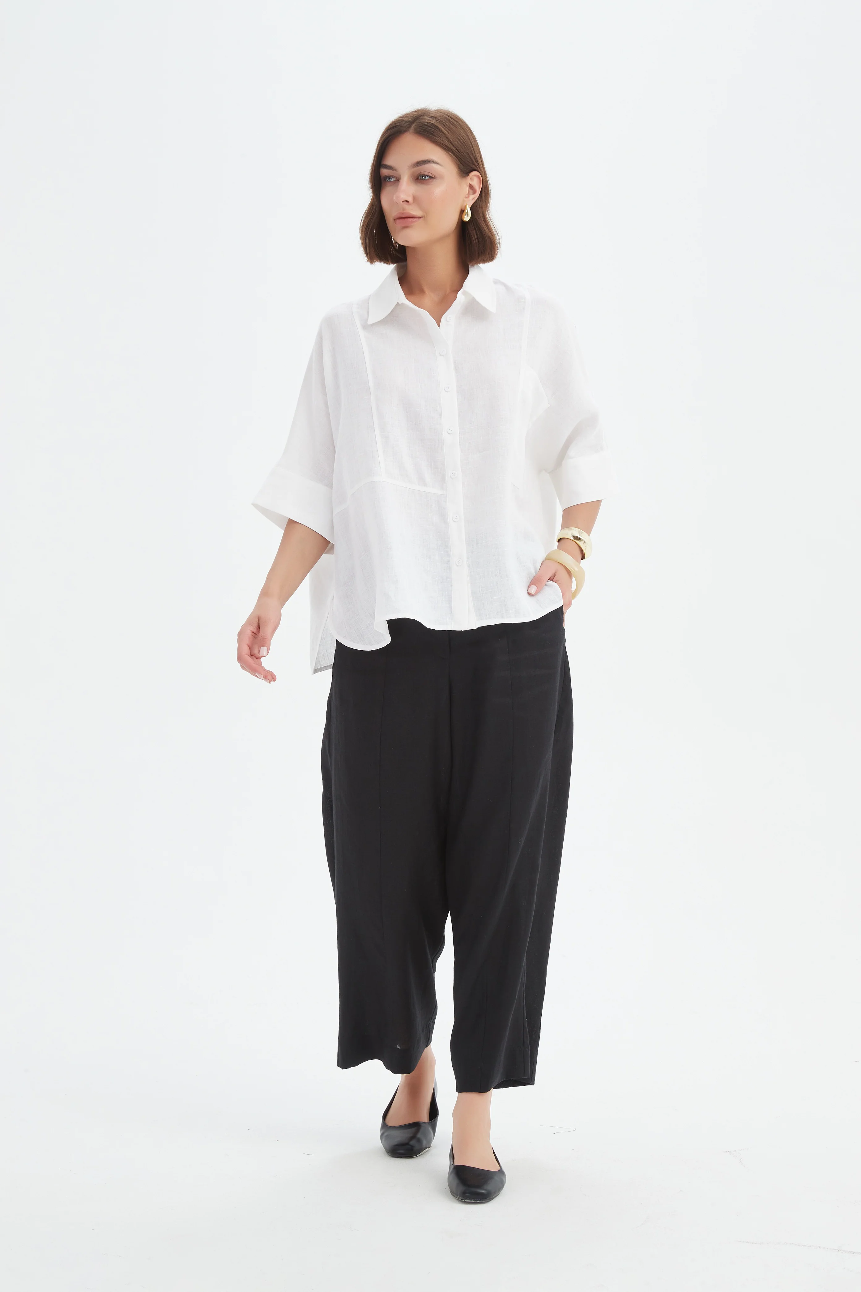 SEAM DETAIL BOXY SHIRT - Image 8