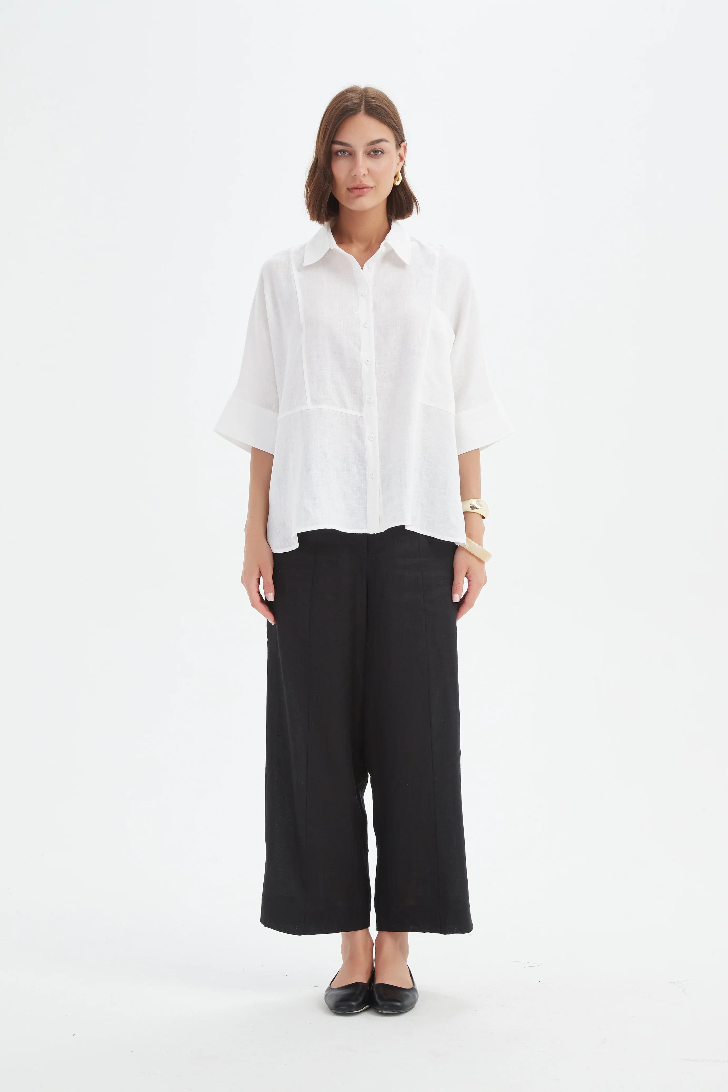SEAM DETAIL BOXY SHIRT - Image 9