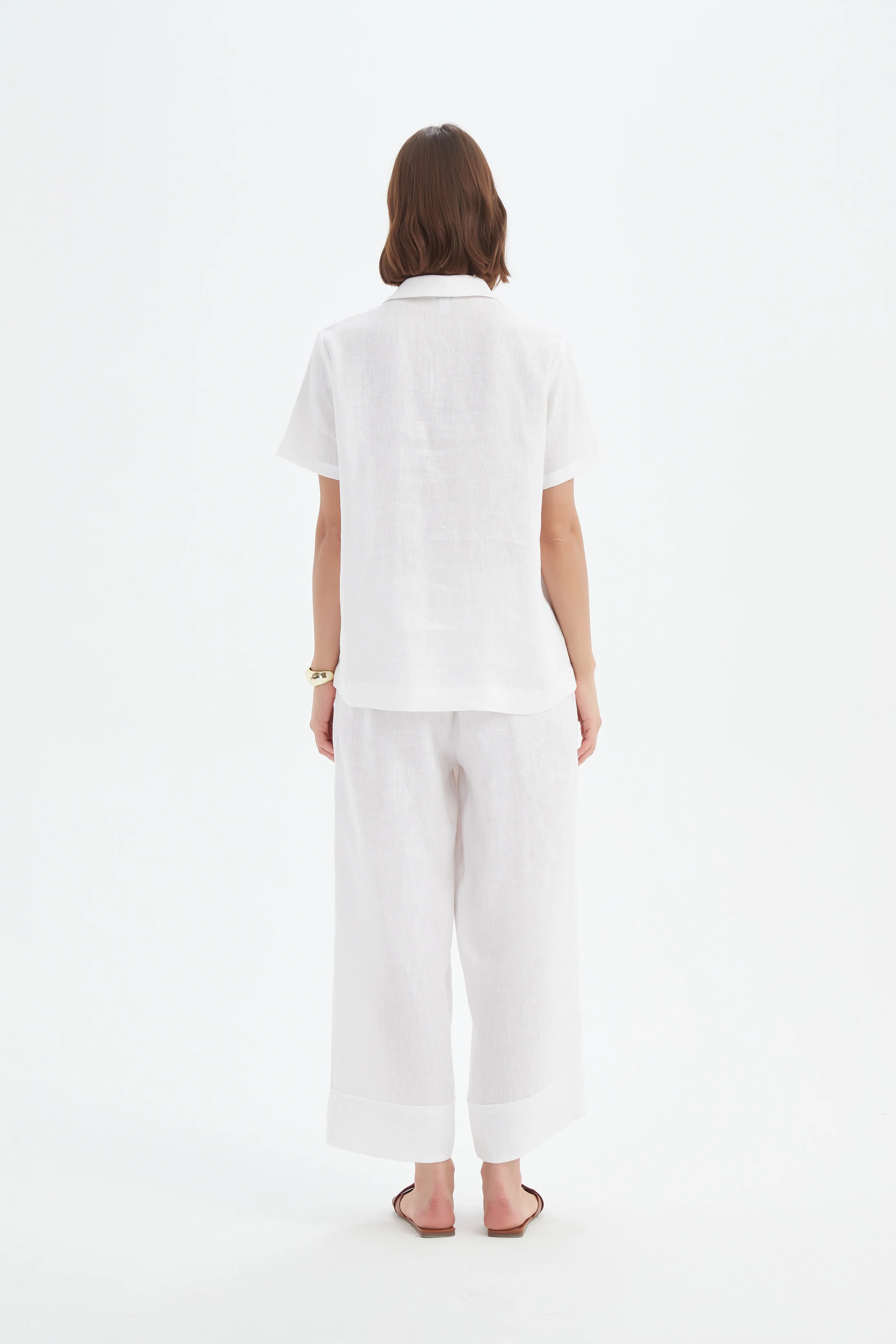 SHAWL COLLAR PLEAT TOP - Image 10