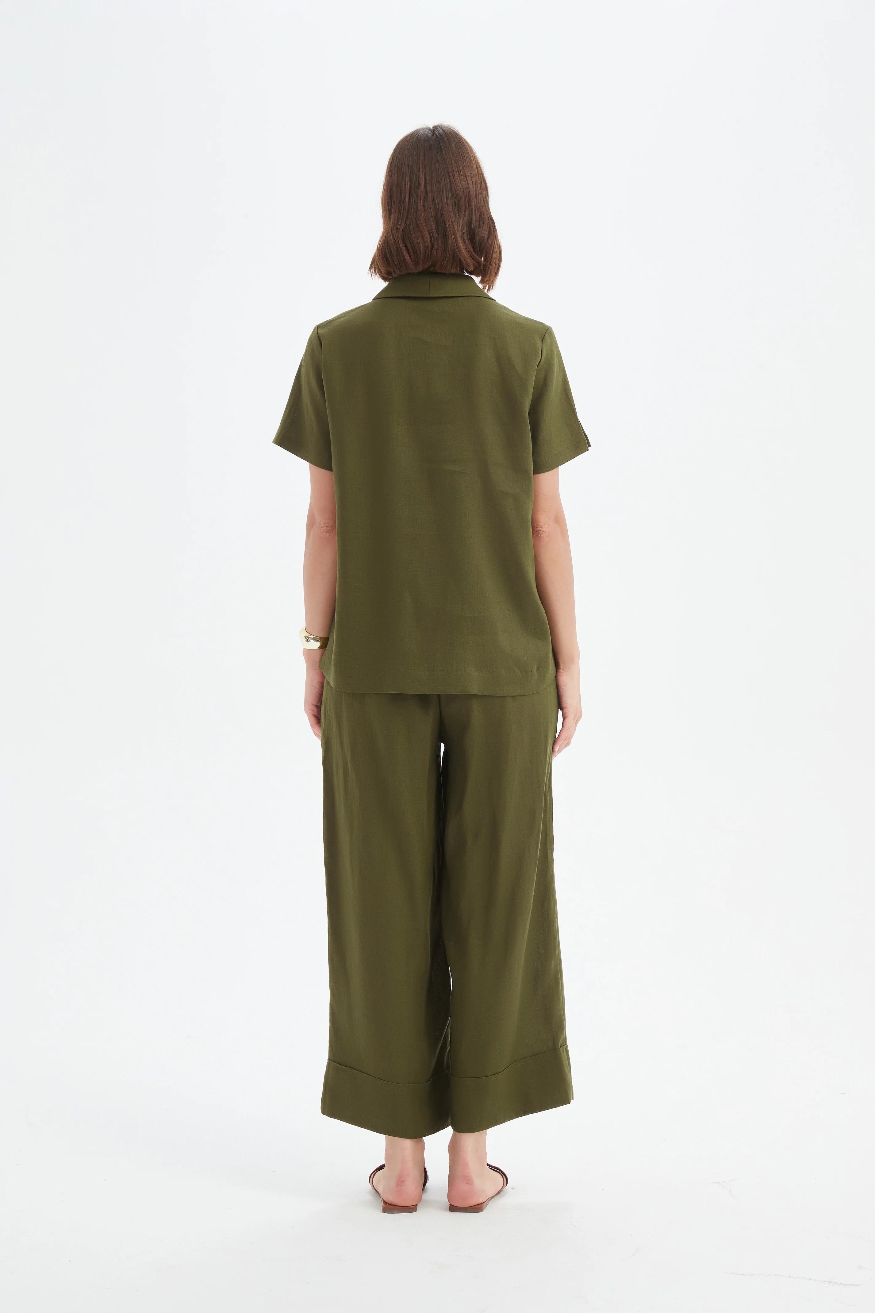 SHAWL COLLAR PLEAT TOP - Image 25