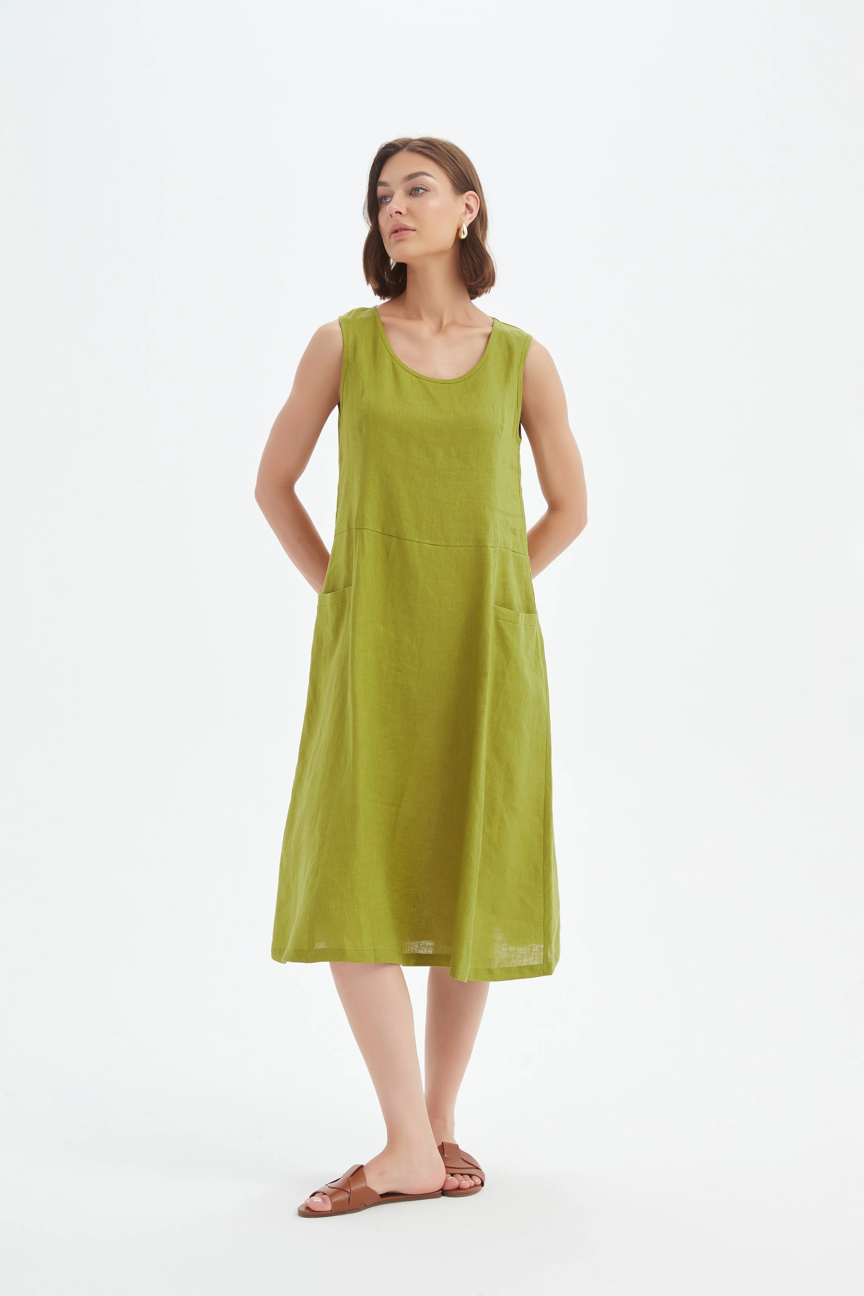SLEEVELESS POCKET DRESS - Image 11