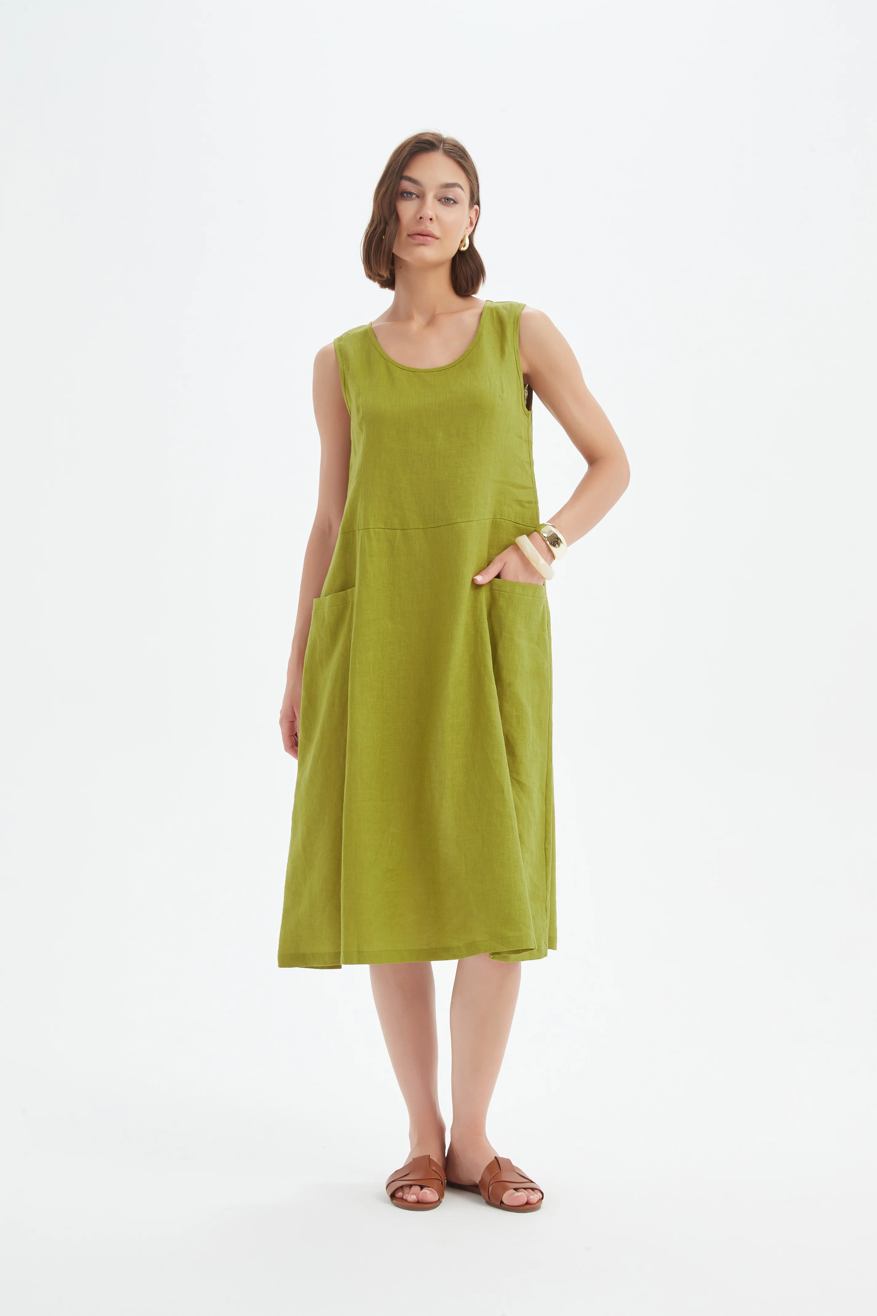 SLEEVELESS POCKET DRESS - Image 12