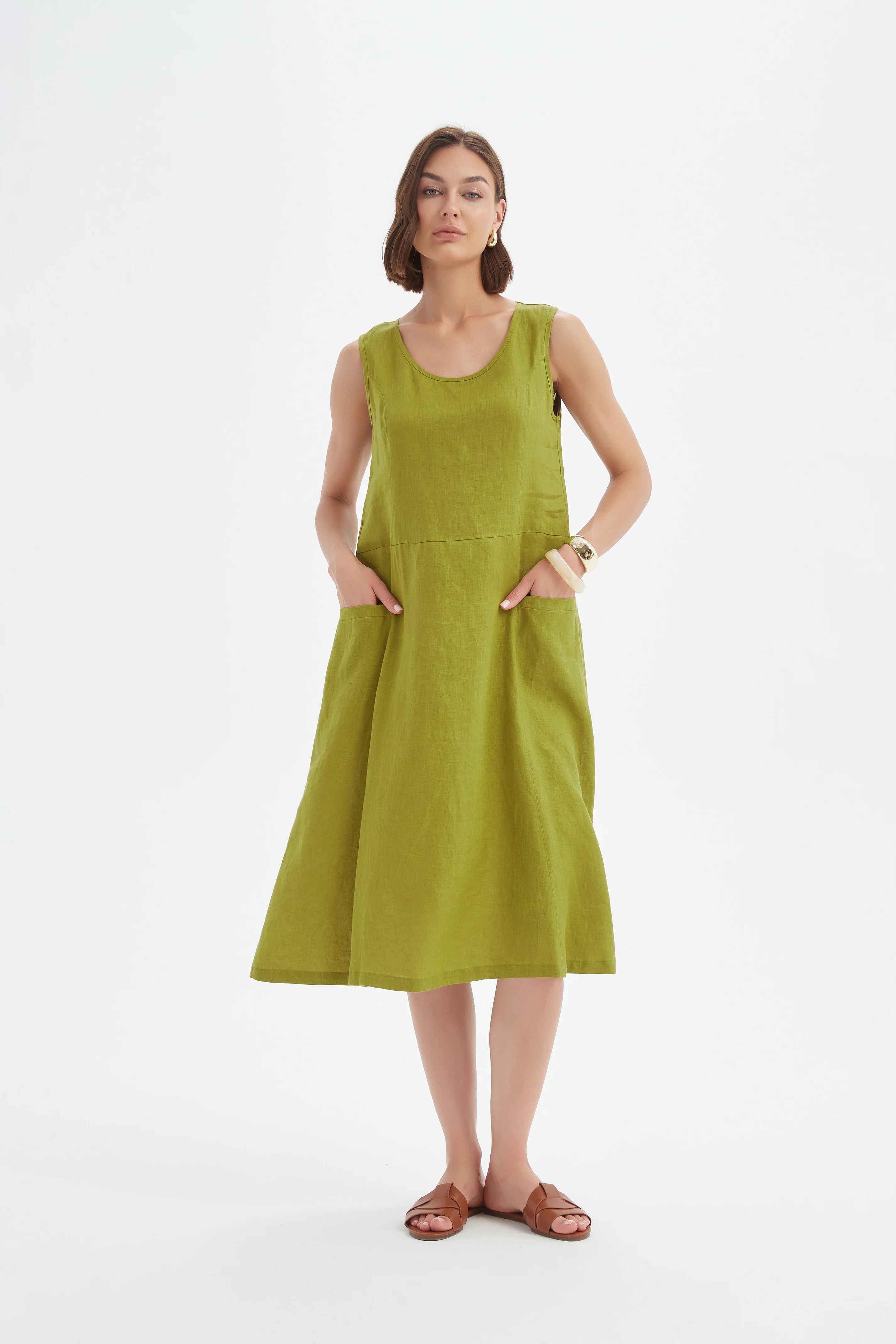 SLEEVELESS POCKET DRESS - Image 13