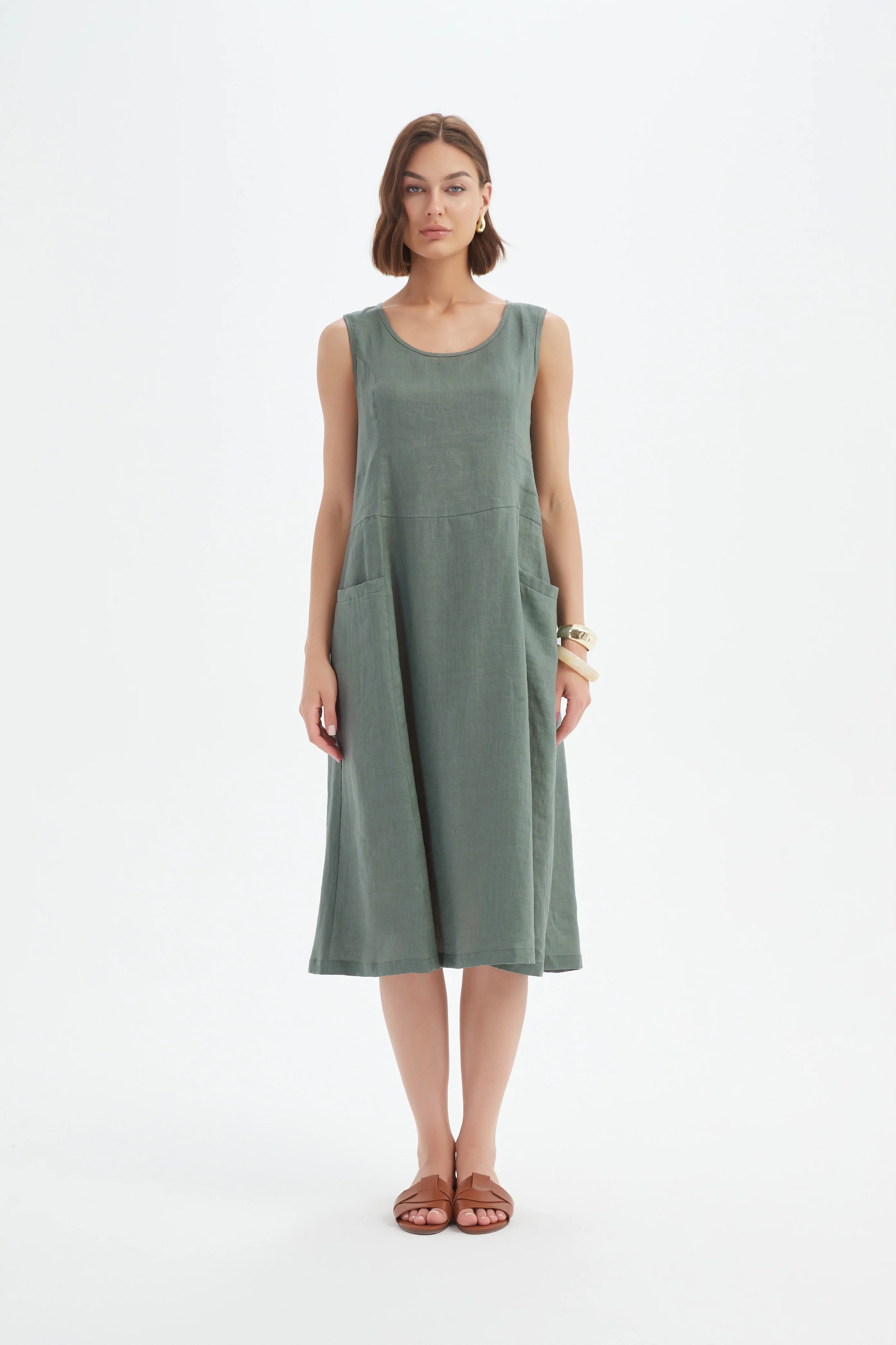 SLEEVELESS POCKET DRESS - Image 4