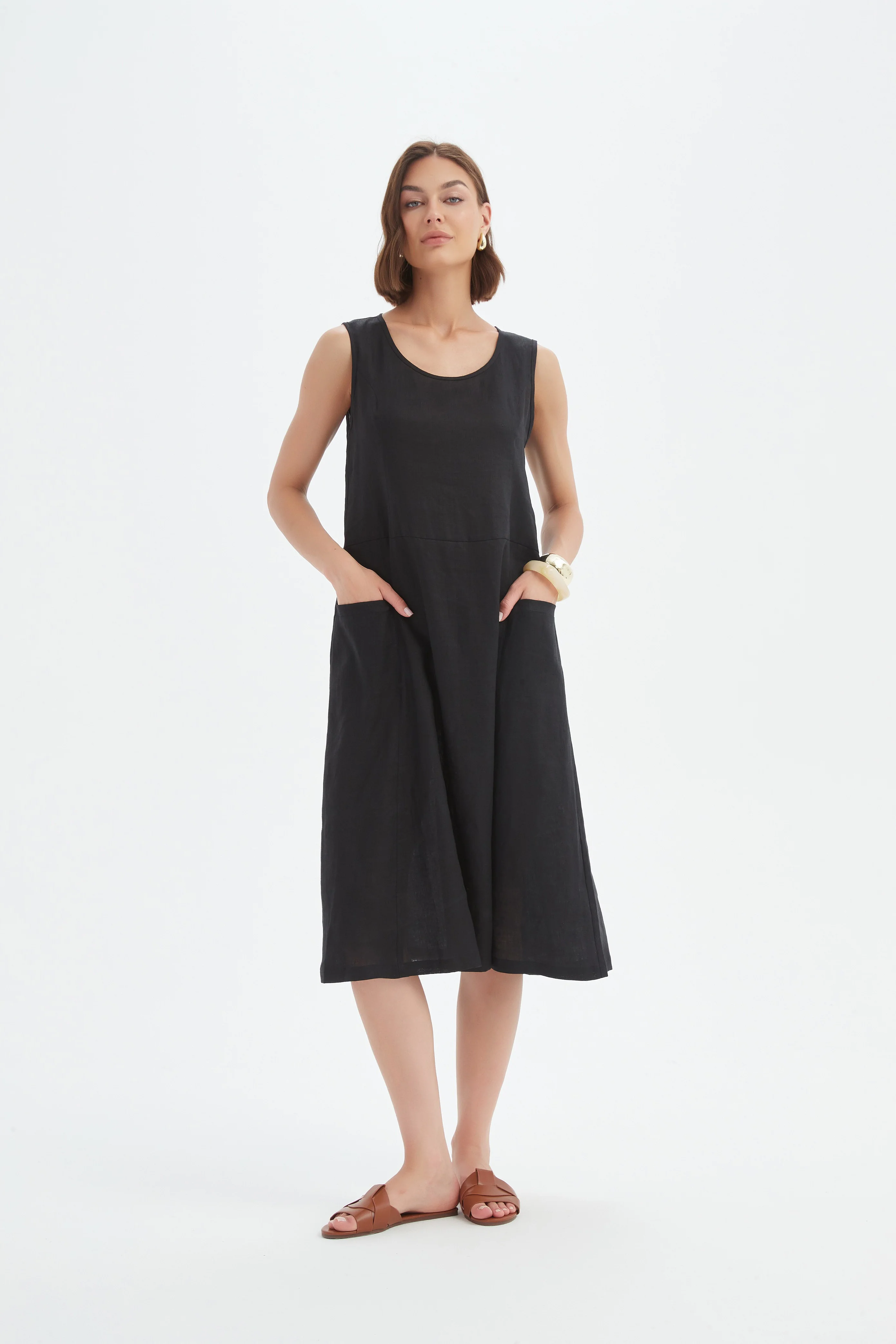 SLEEVELESS POCKET DRESS - Image 8
