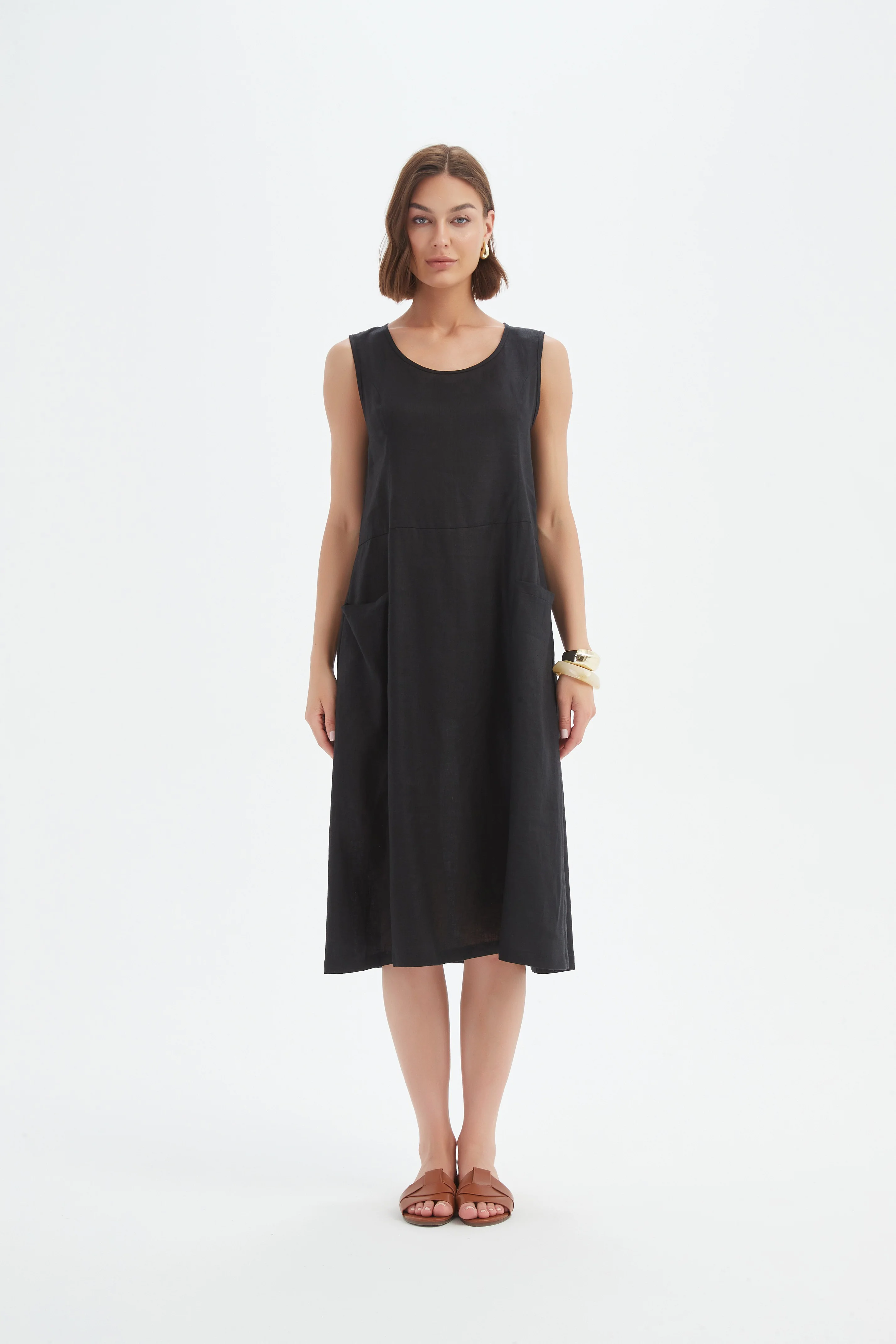SLEEVELESS POCKET DRESS - Image 9