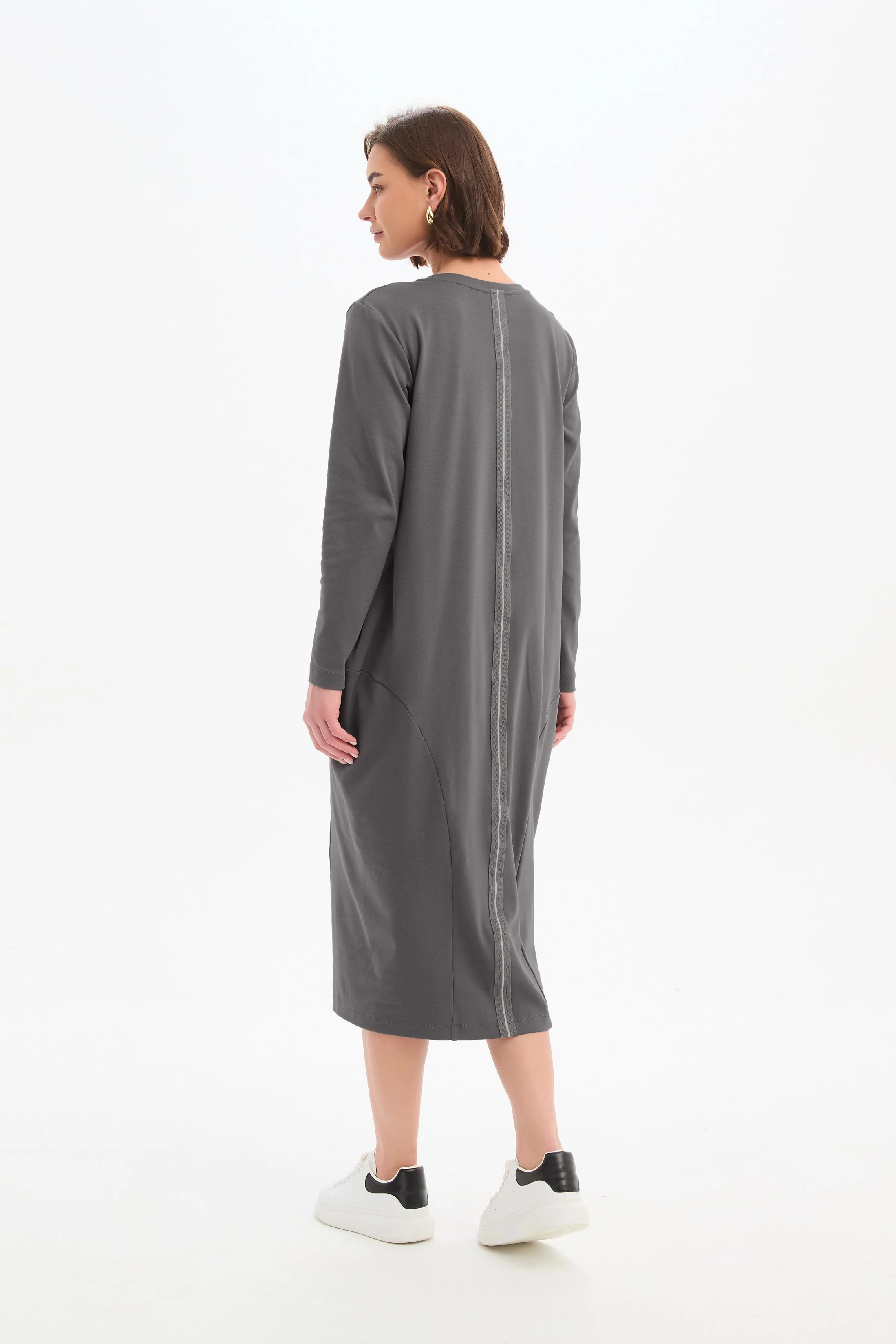 STRIPE BACK OVOID DRESS - Image 12