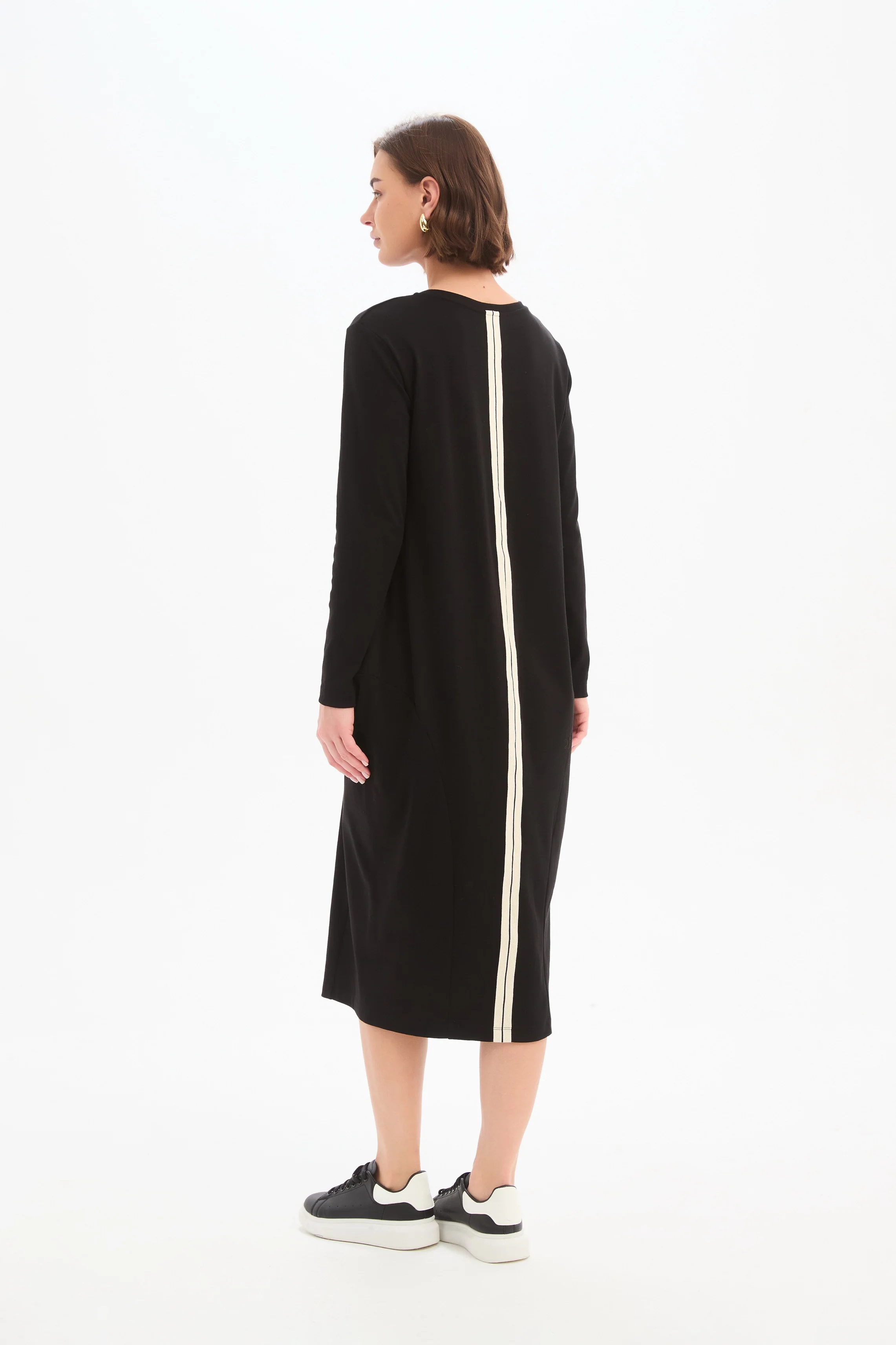 STRIPE BACK OVOID DRESS - Image 7