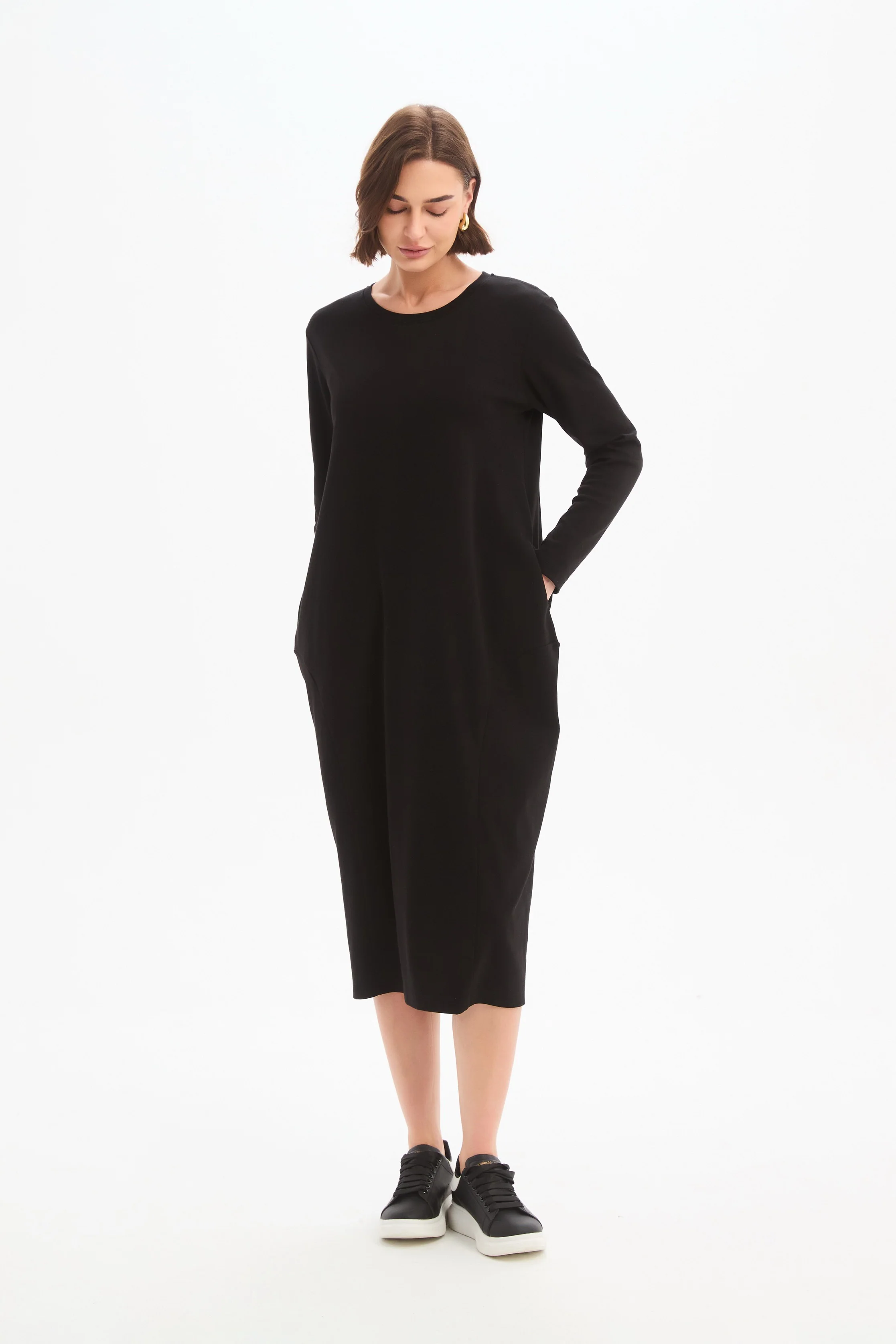 STRIPE BACK OVOID DRESS - Image 9