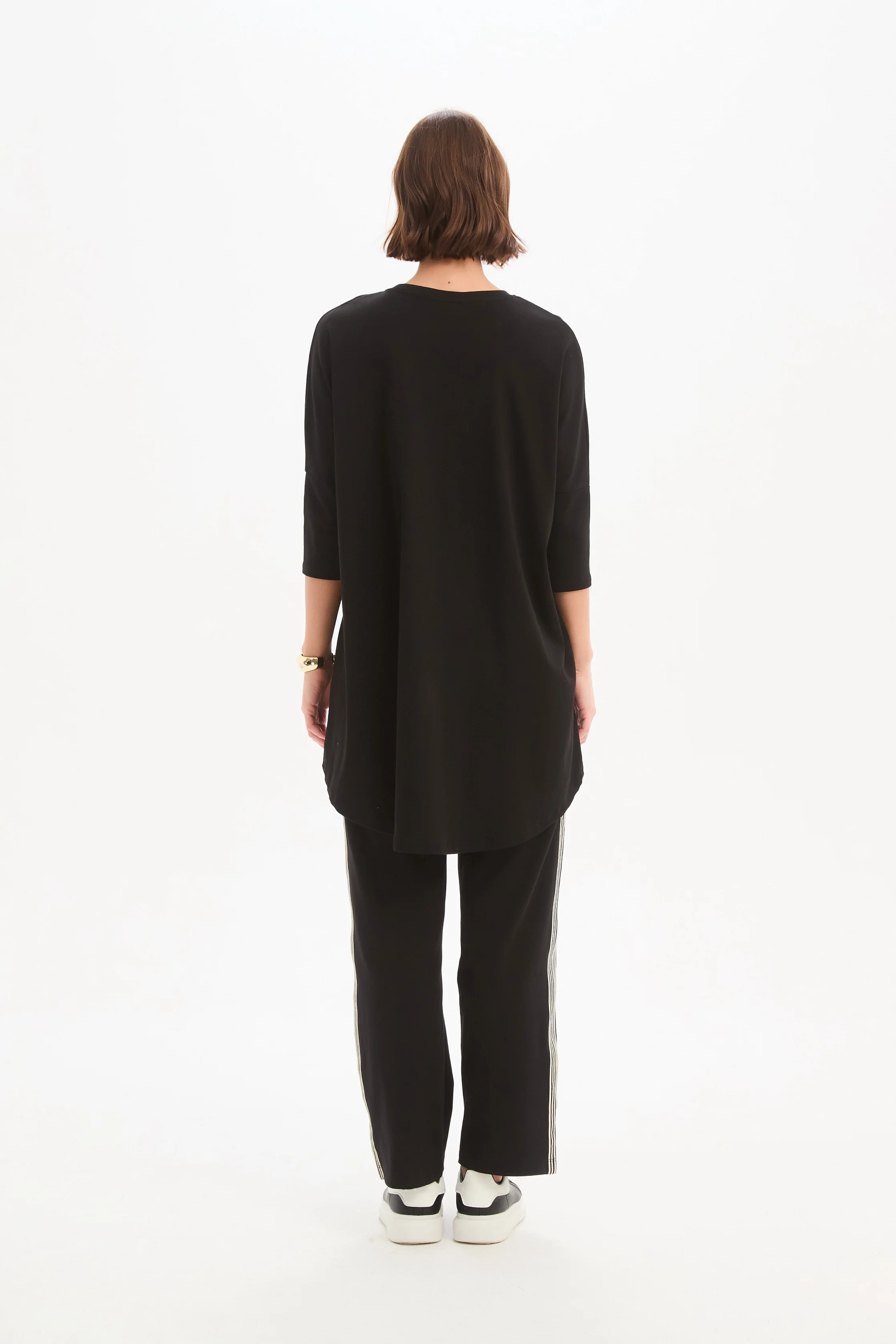 STRIPE FRONT 3/4 SLEEVE TEE - Image 5