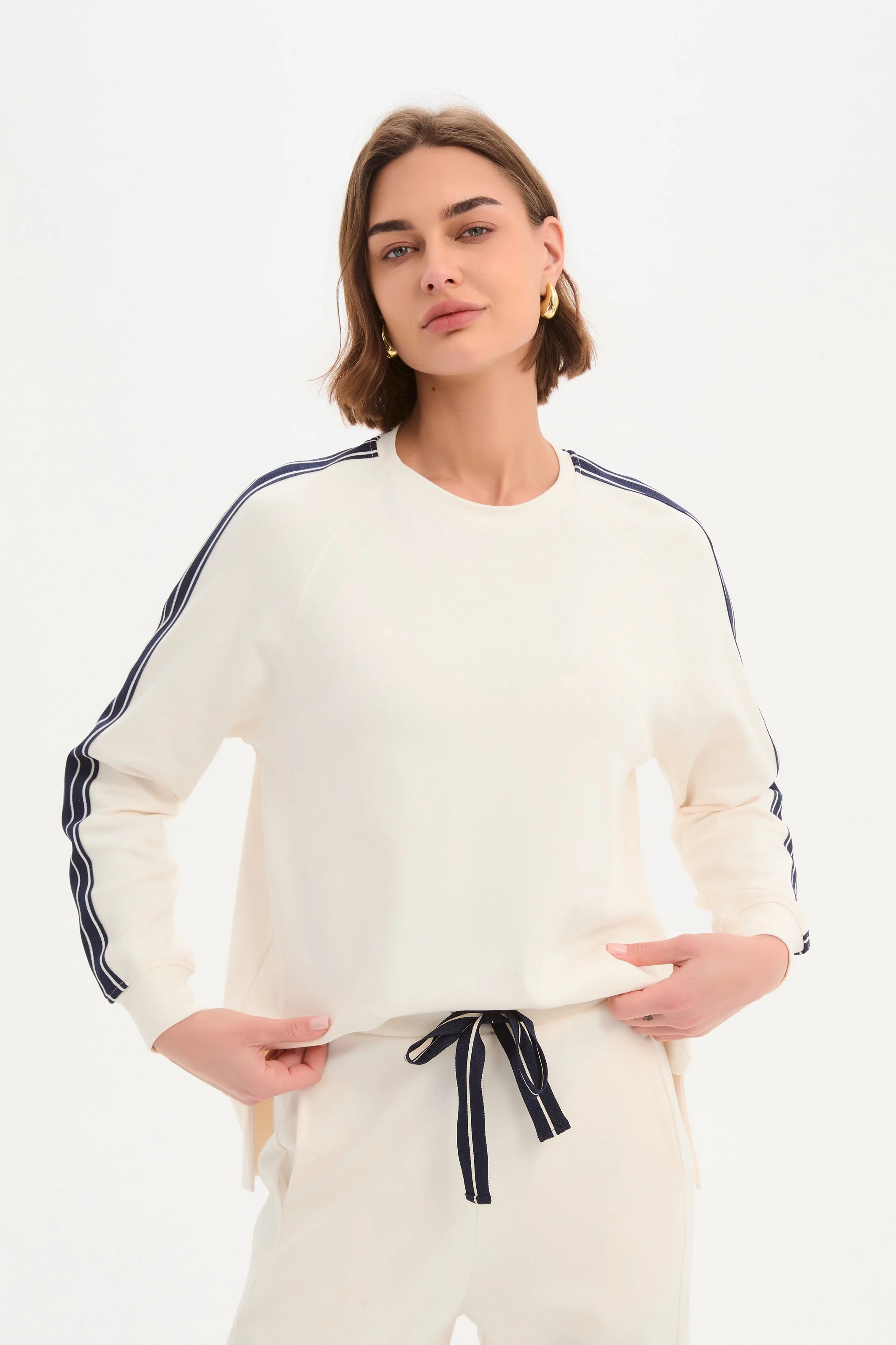 STRIPE SLEEVE SWEAT - Image 12