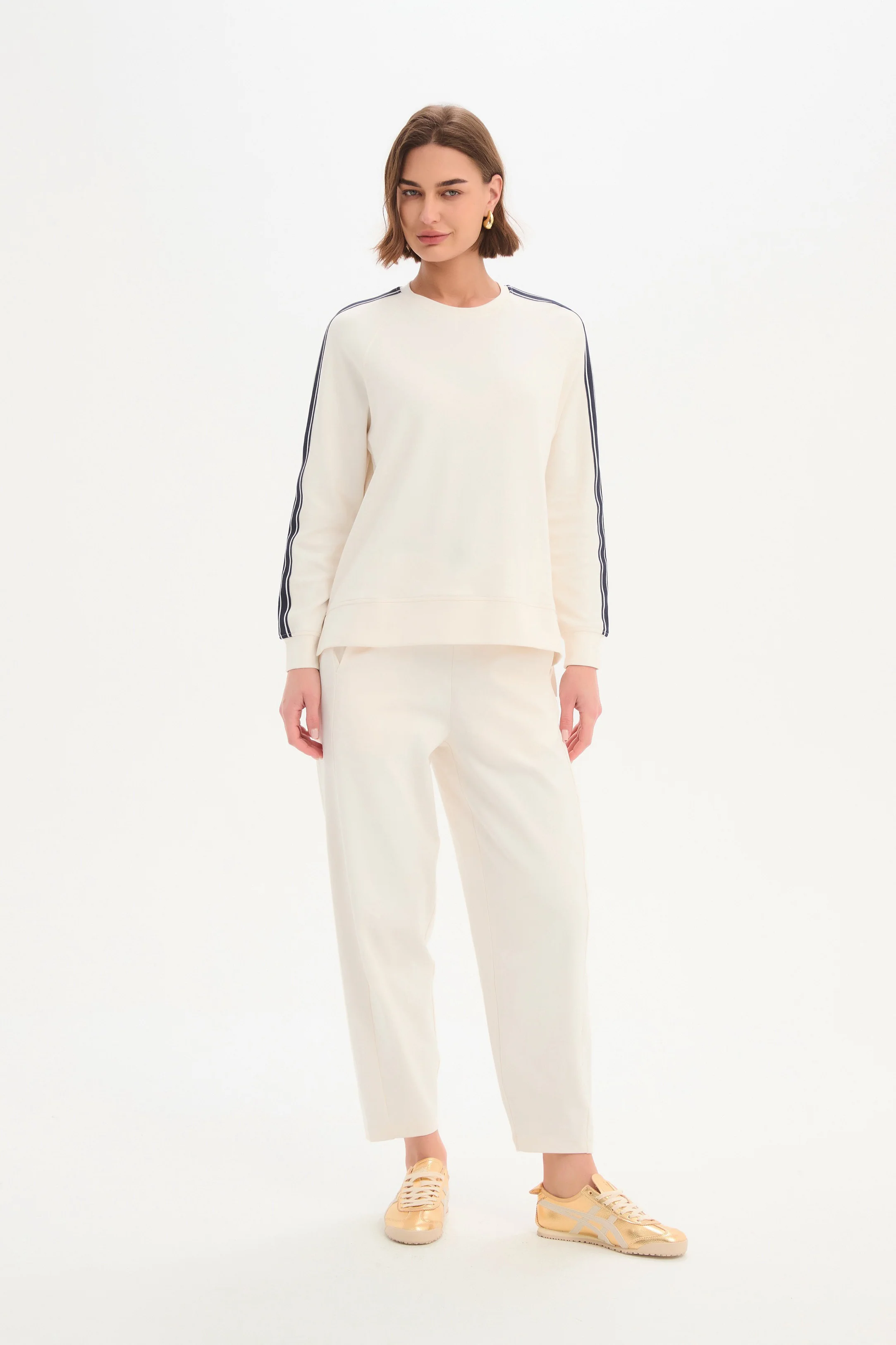 STRIPE SLEEVE SWEAT - Image 13