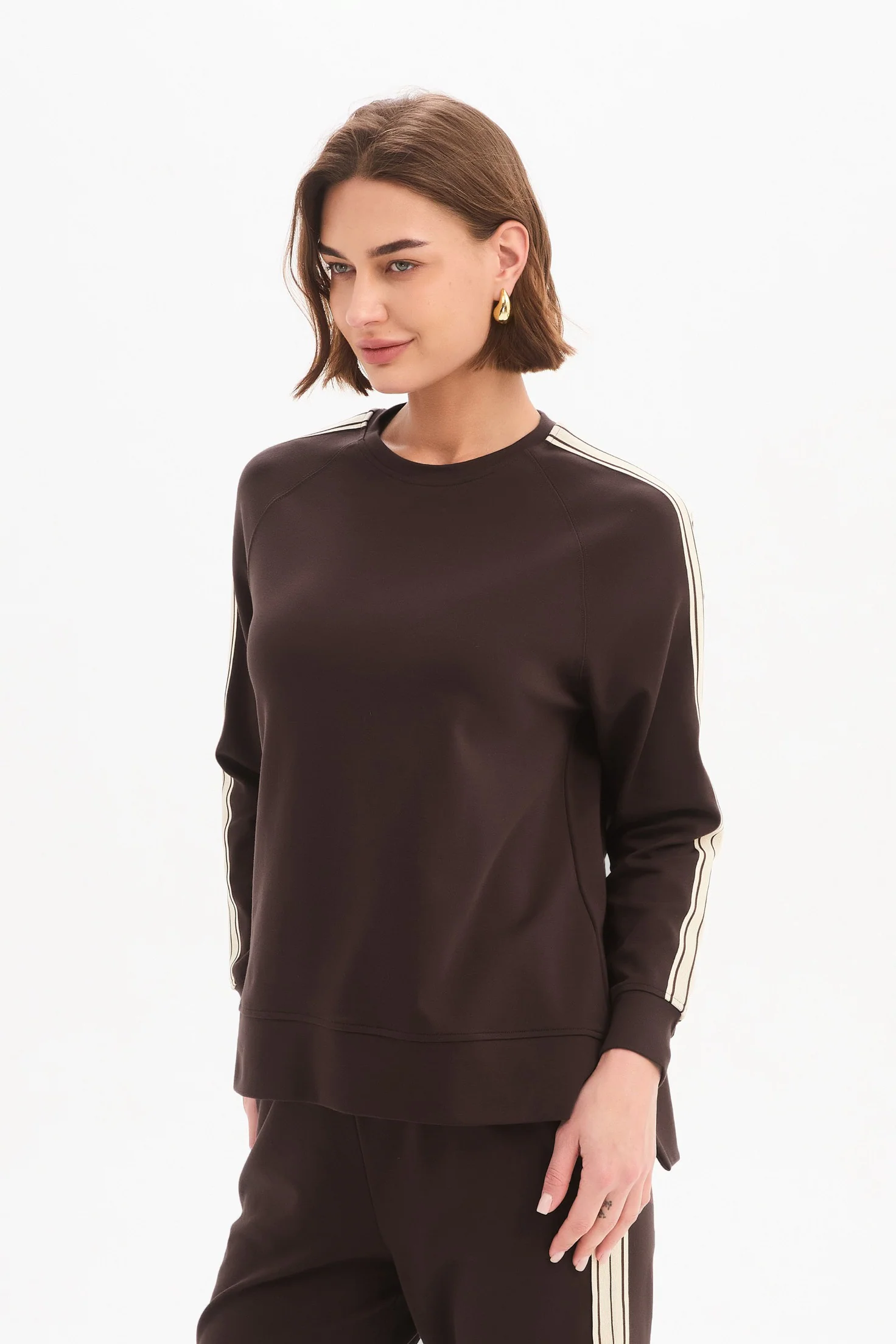 STRIPE SLEEVE SWEAT - Image 17
