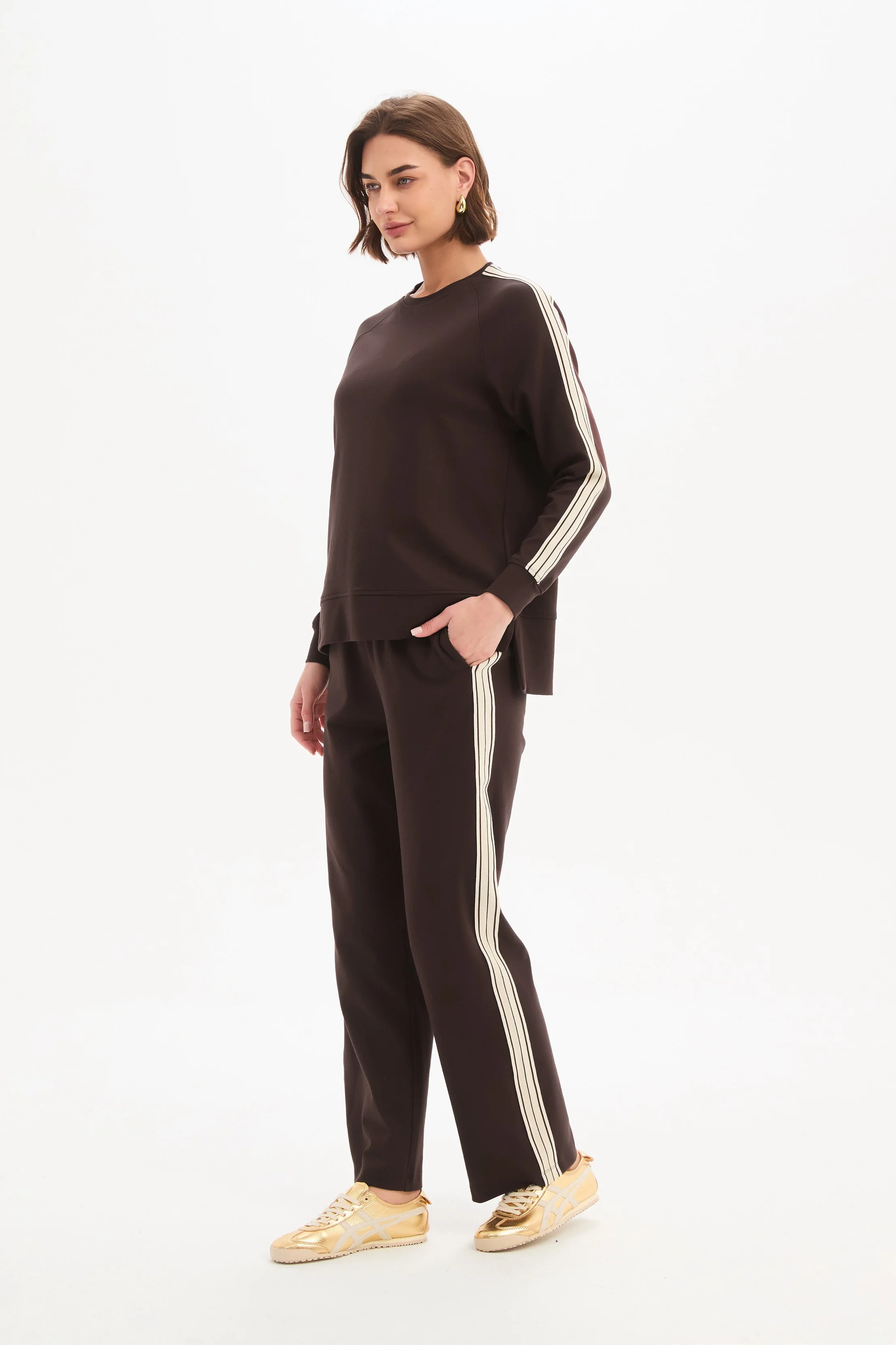 STRIPE SLEEVE SWEAT - Image 18