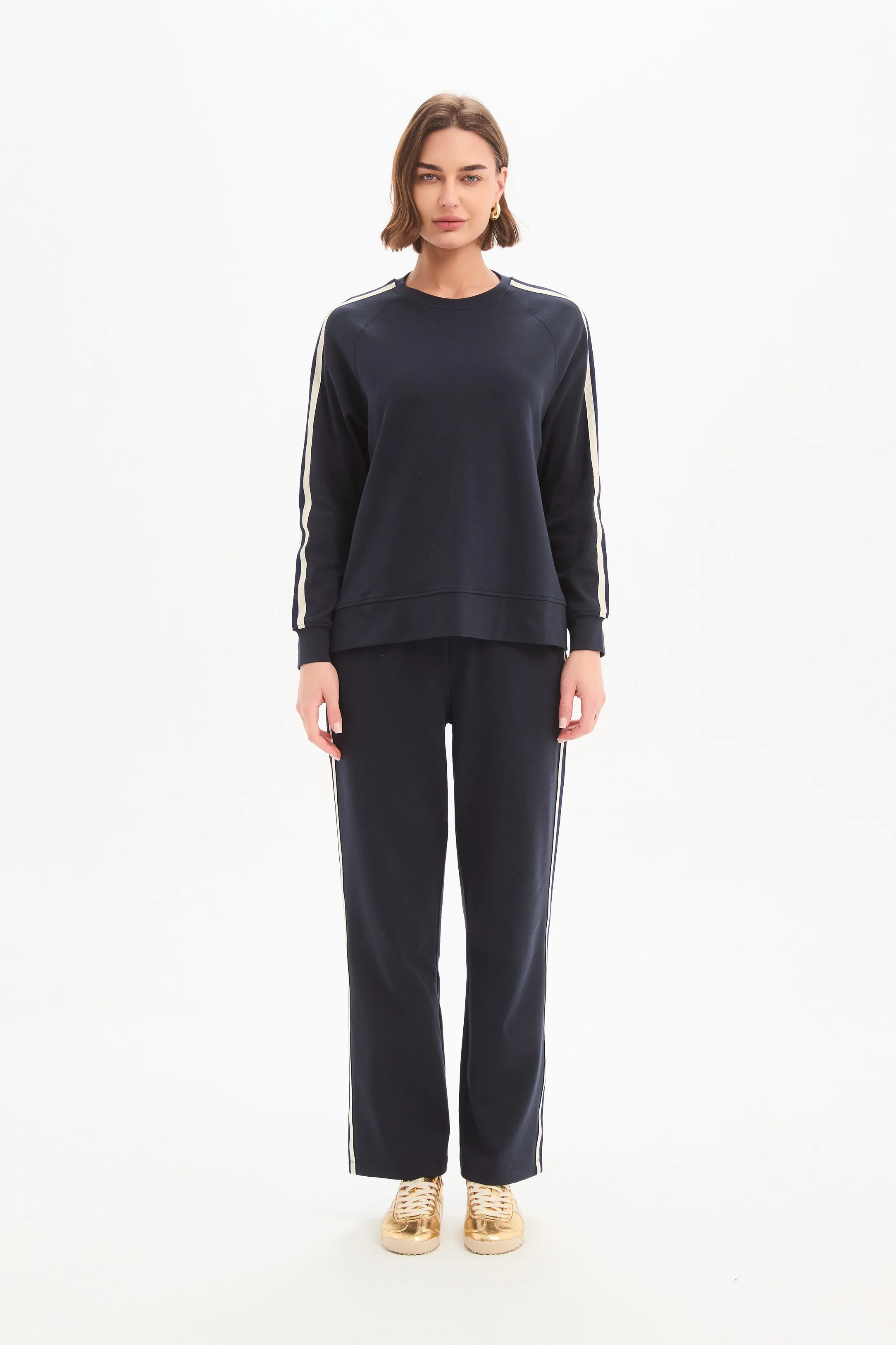 STRIPE SLEEVE SWEAT - Image 4