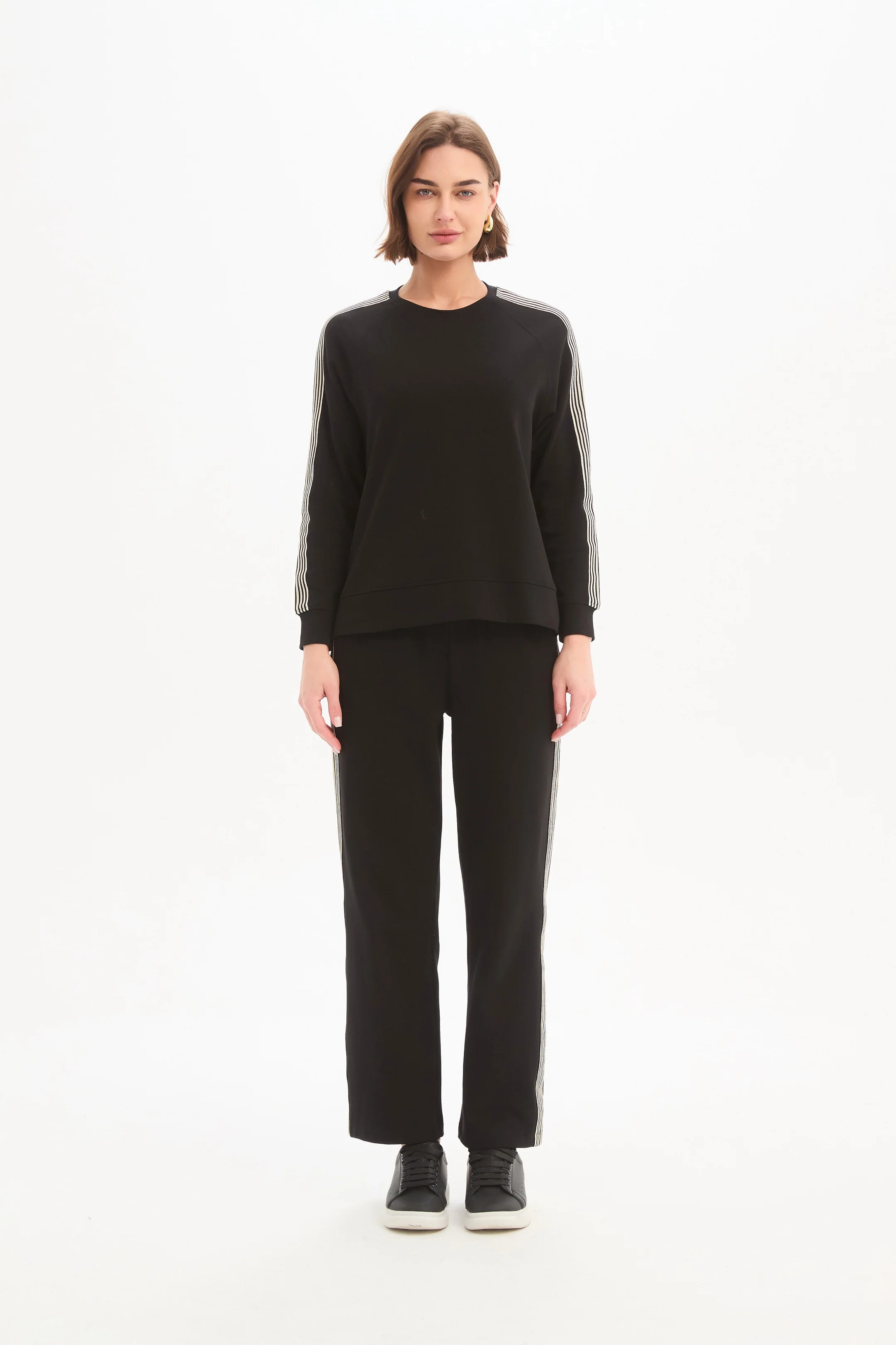 STRIPE SLEEVE SWEAT - Image 9