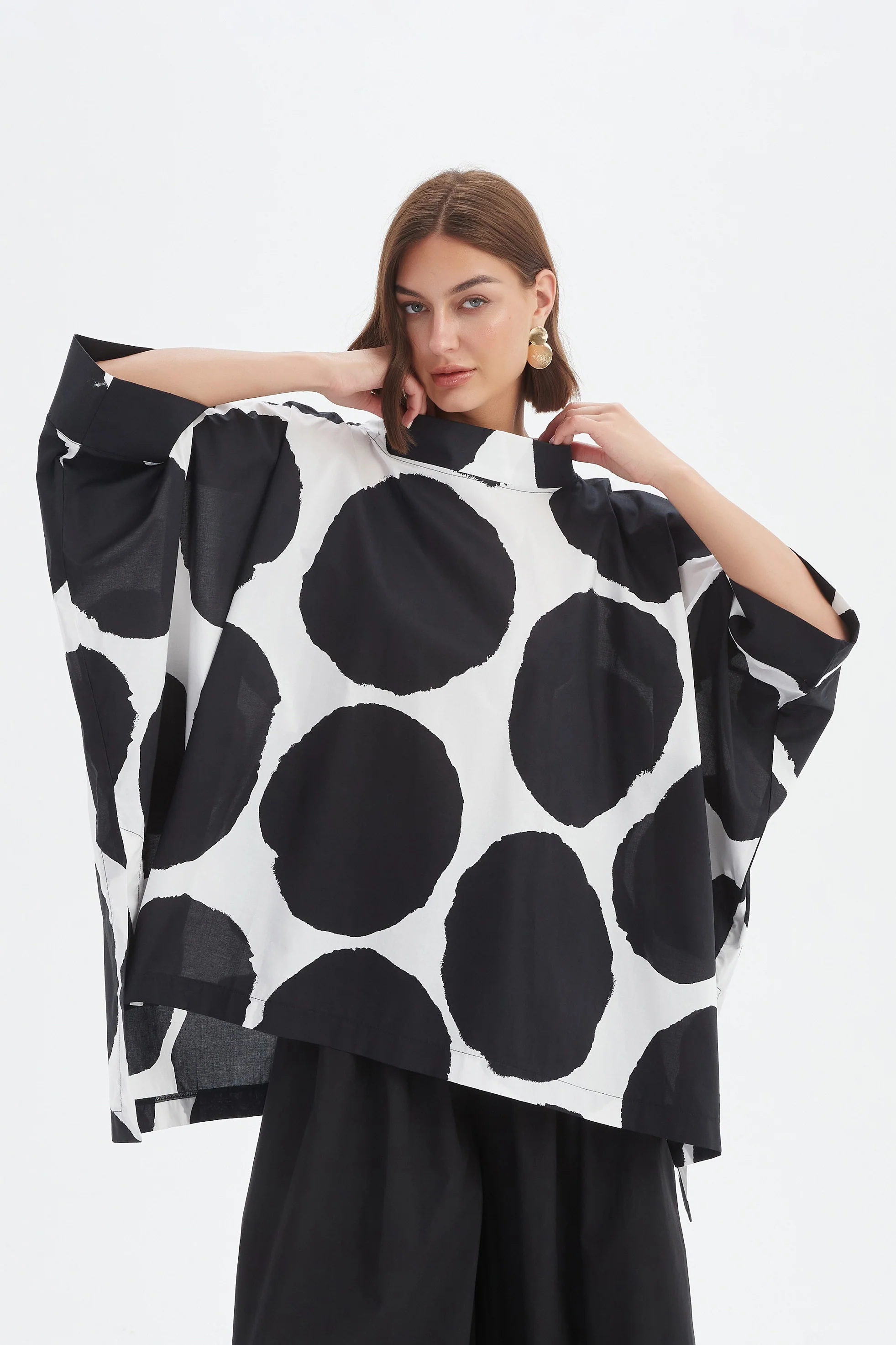 STRUCTURED NECK PRINT TUNIC - Image 10