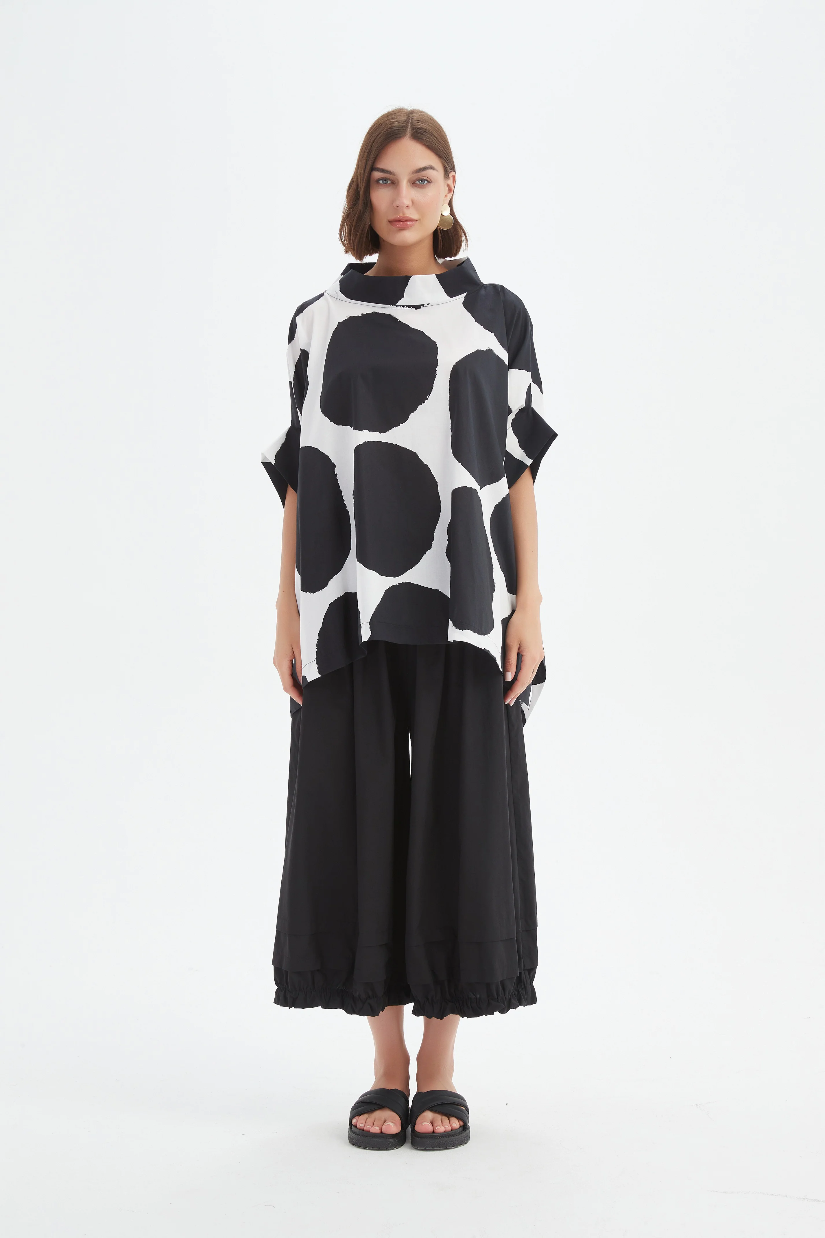 STRUCTURED NECK PRINT TUNIC - Image 12